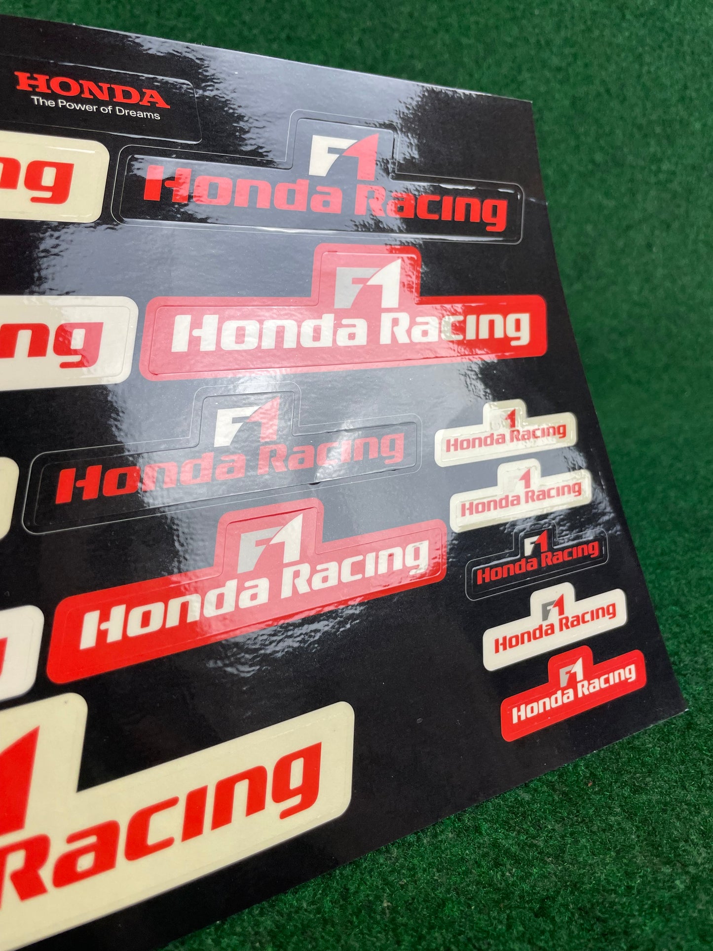 Honda Racing F1 Formula 1 - Sticker Sheet