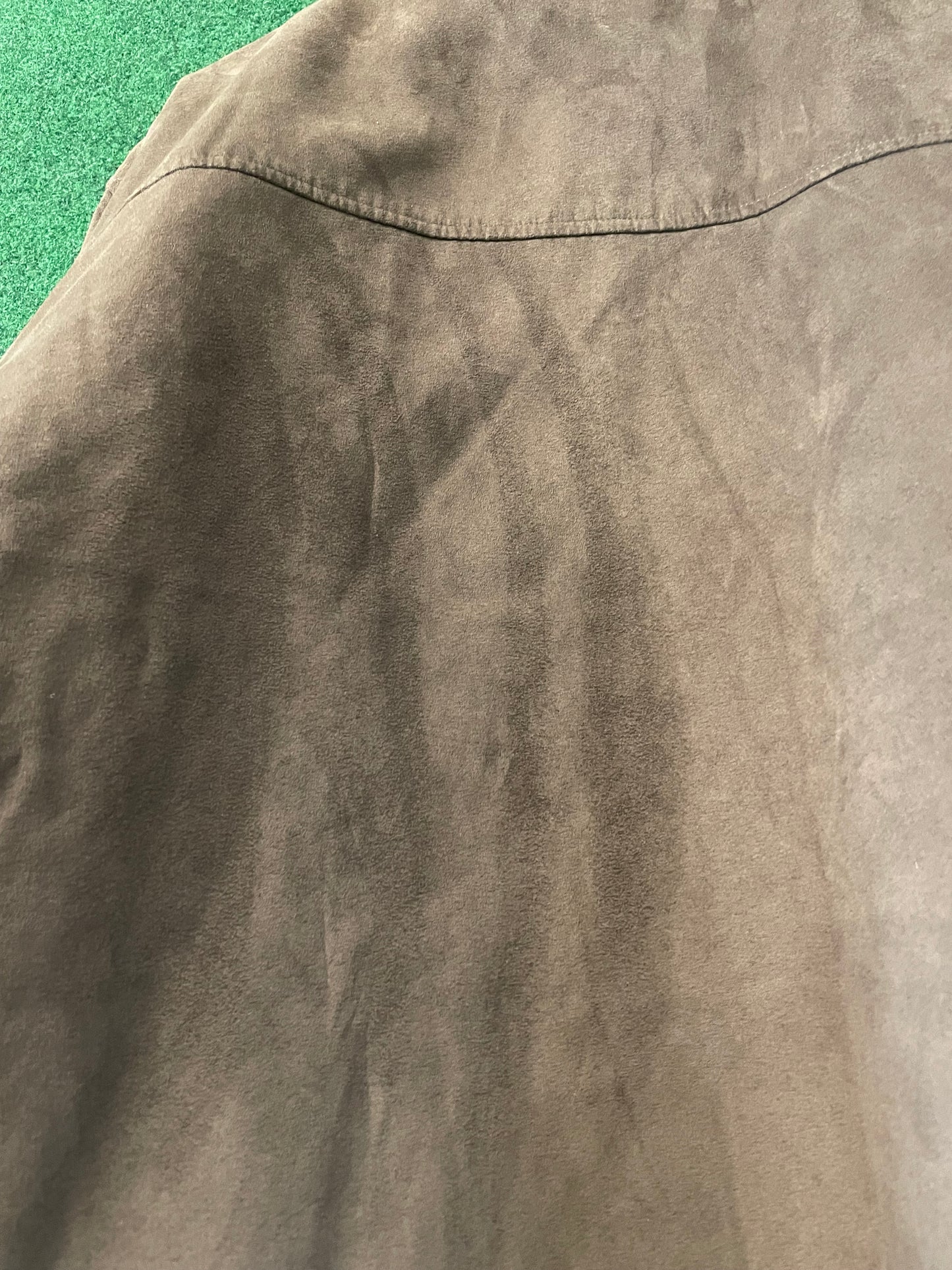 Honda & GATHERS - Insulated Brown Suede Style Exterior with HONDA Logo Lined Jacket