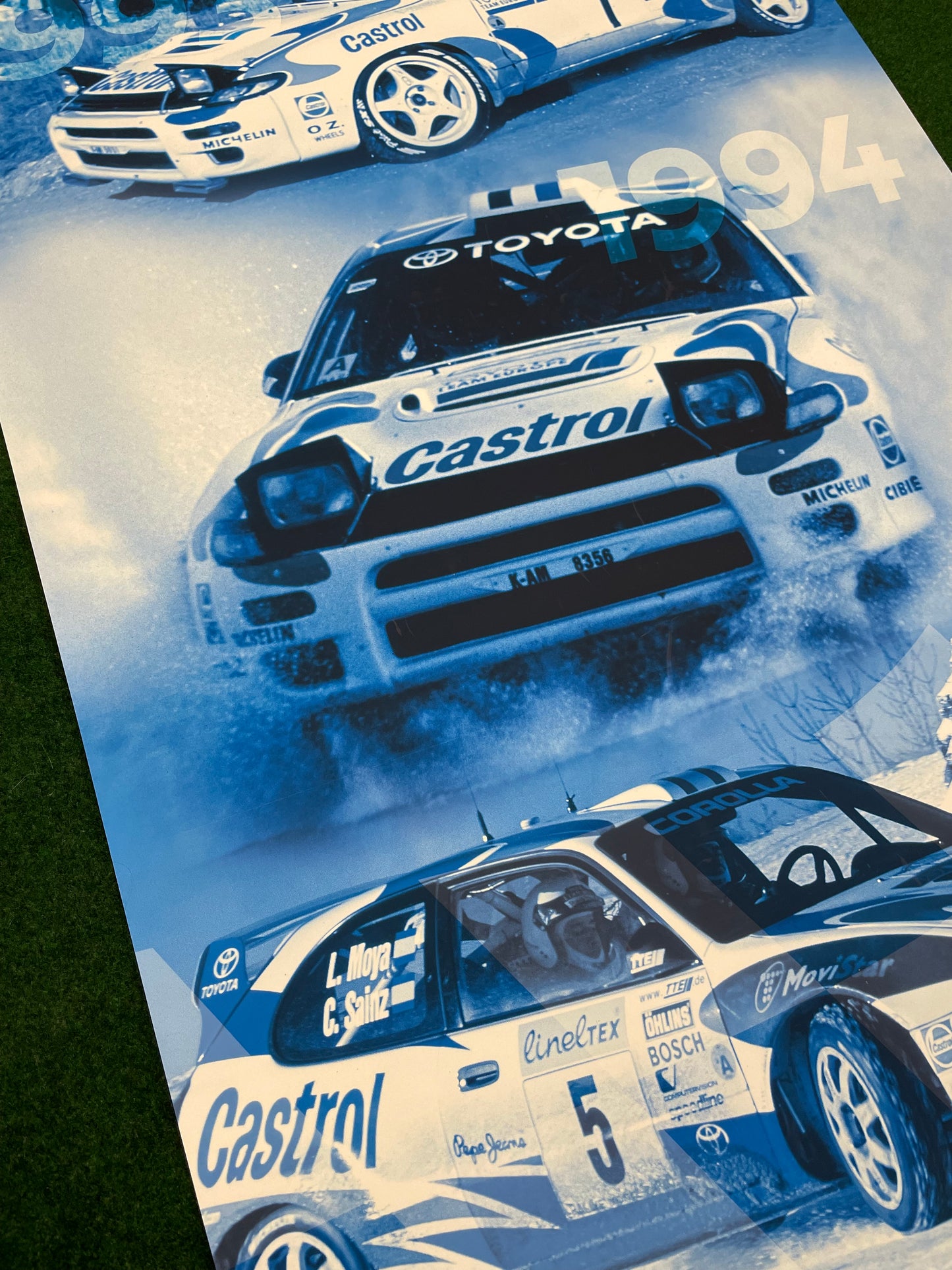 CASTROL Oil - 1994-1998 WRC Toyota Celica and Corolla Trade Show Display Banner