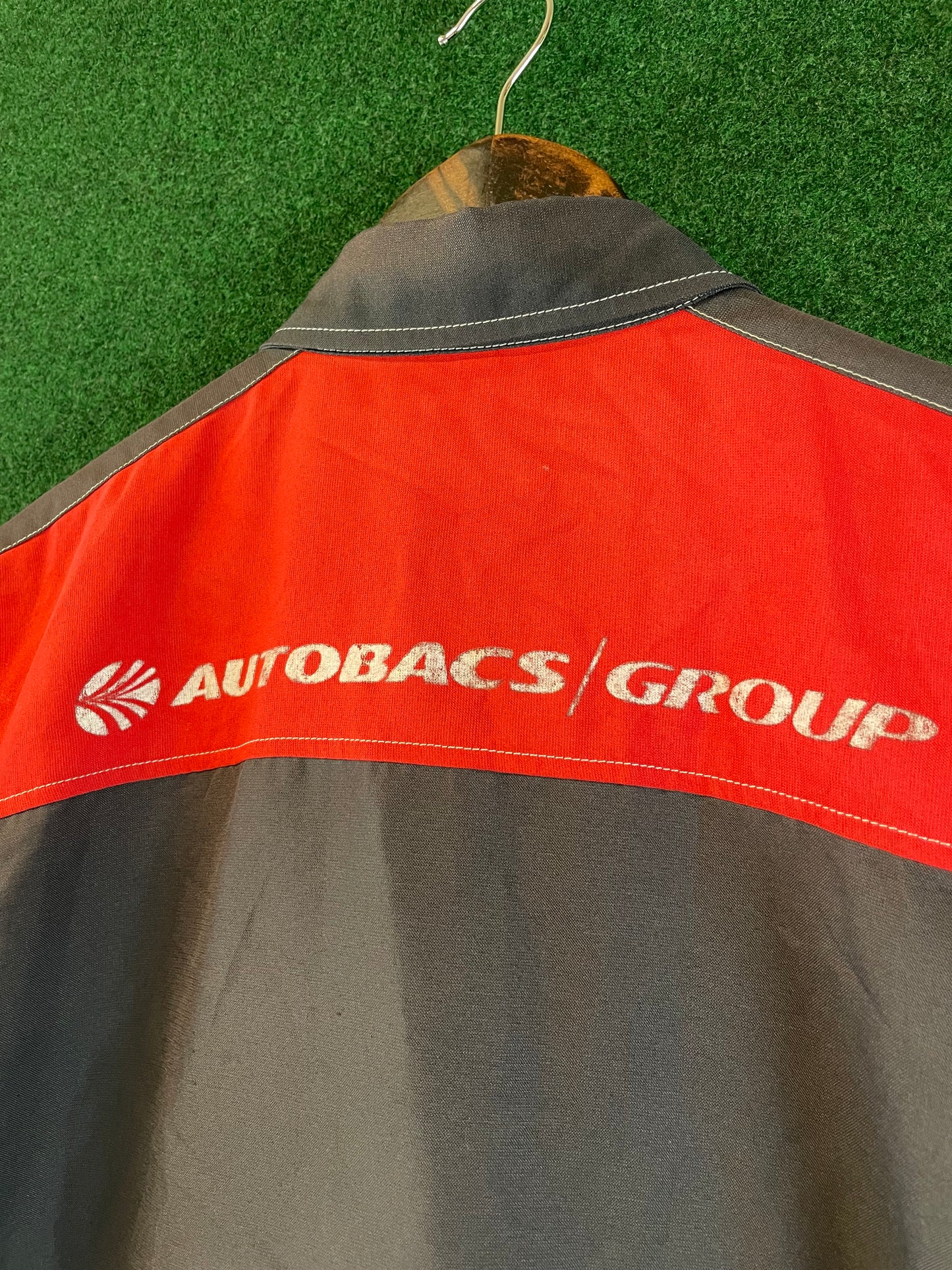 Super Autobacs - Employee Button Down Short Sleeved Shirt