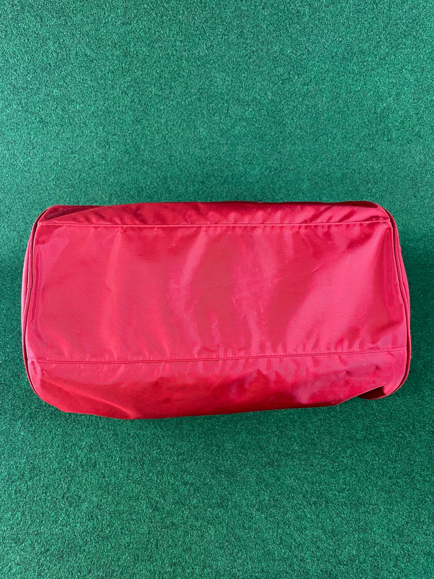 BRIDGESTONE - BEAM Vintage Burgundy w/ Gold Lettering Red Duffle Bag