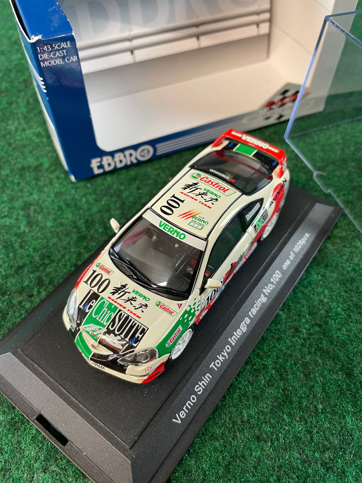 EBBRO Racing Car Collection - Verno Shin Tokyo Honda Integra Type R DC5 1/43 Scale Diecast