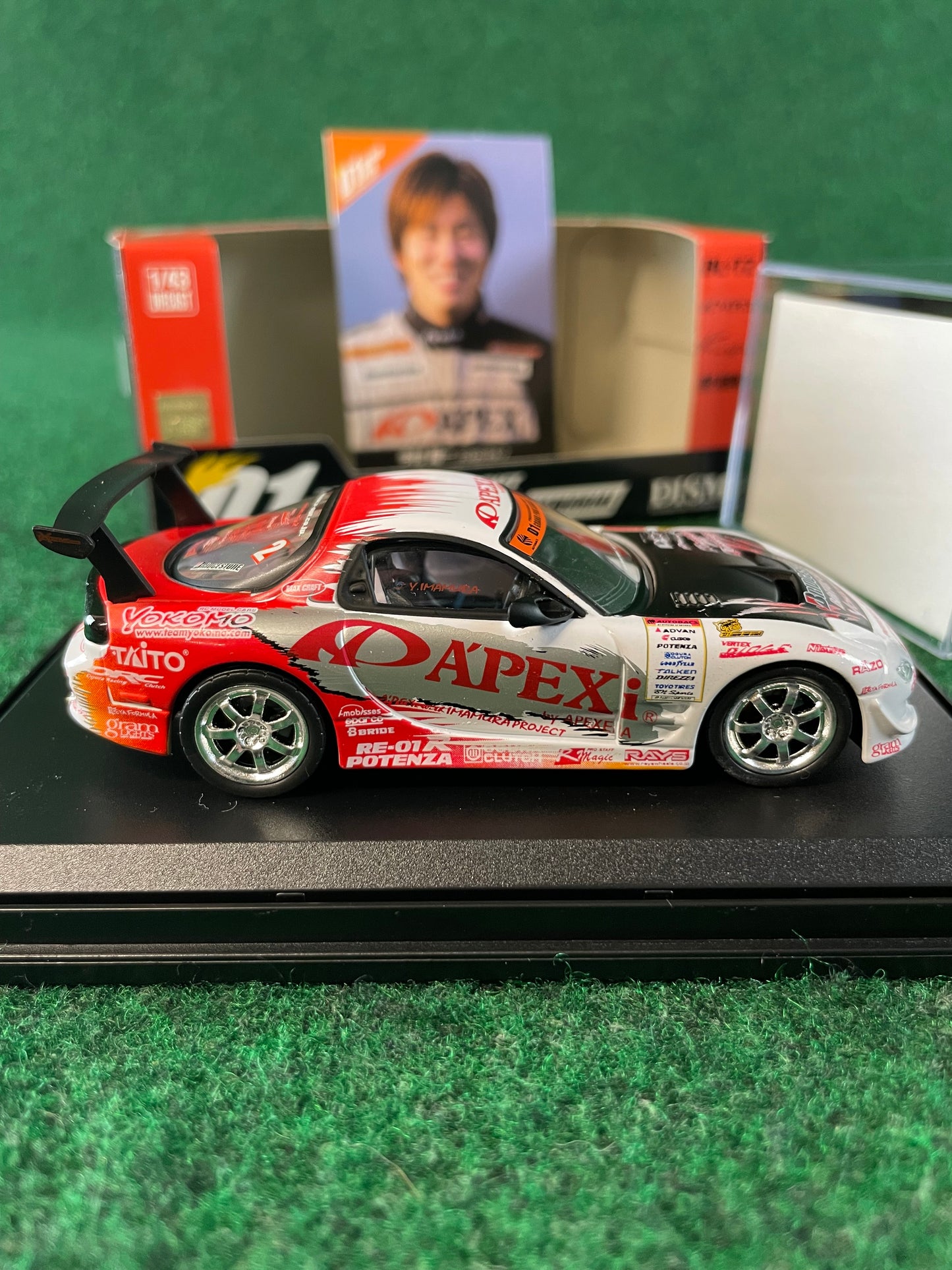 DISM D1 Grand Prix Memorial - 2005 A’pexi Mazda RX-7 1/43 Scale Diecast