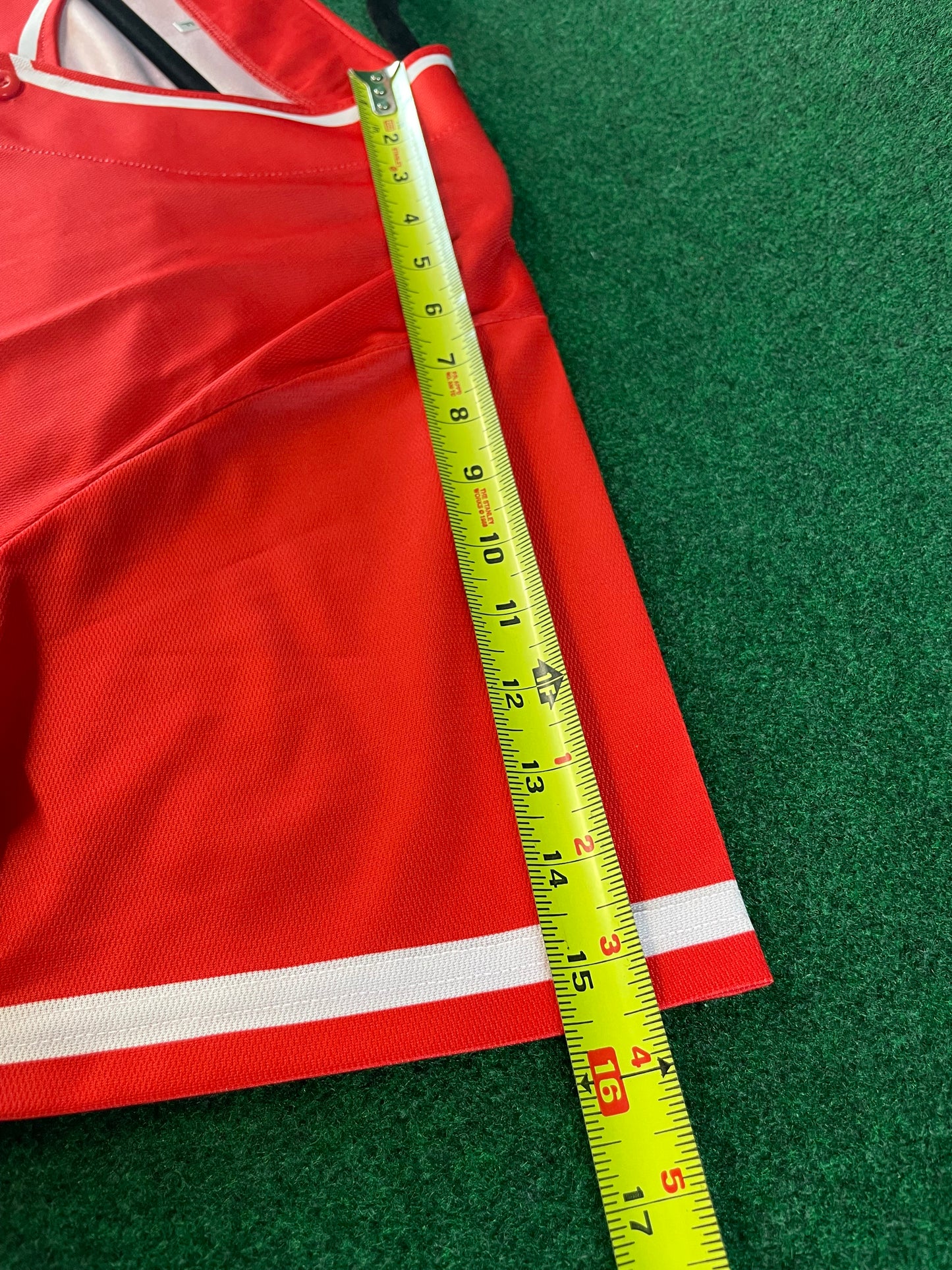 HONDA - Red Baseball Style Jersey Short Sleeve Shirt