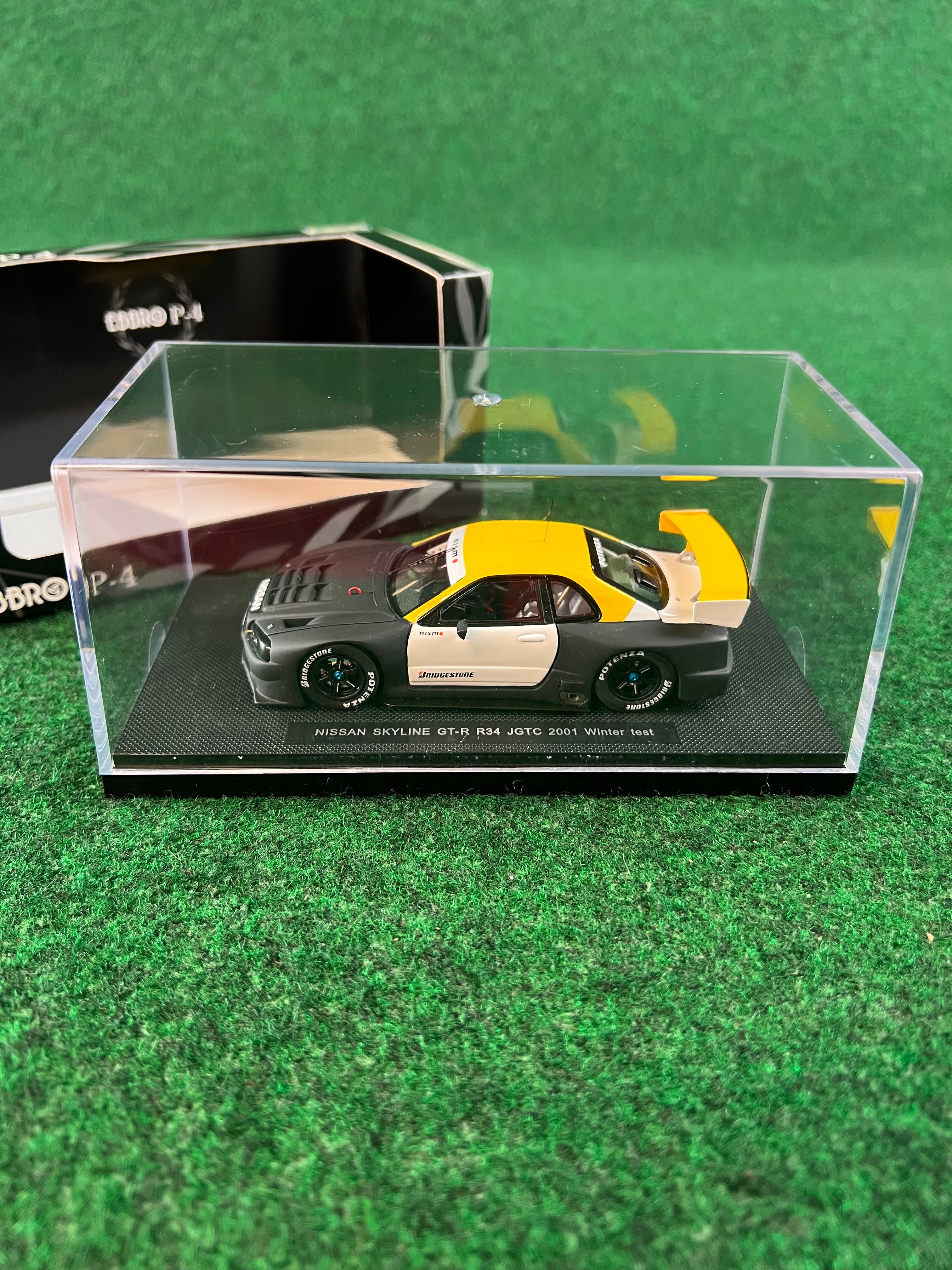 EBBRO P-4 Nissan Skyline R34 GTR 2001 Winter Test Car 1/43