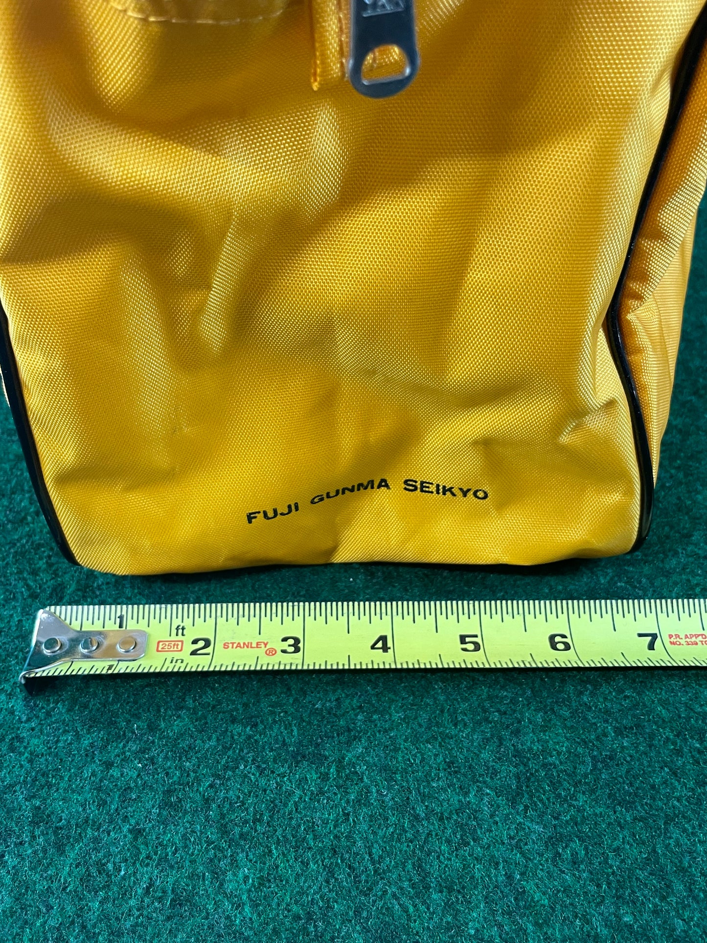 SUBARU - Vintage Original Fuji Gunma Seikyo Japanese Dealership Yellow Duffle Travel Bag