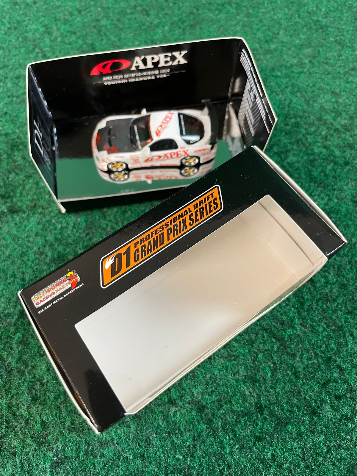 Hotworks 2002 D1GP A’PEX Youichi Imamura Mazda RX7 FD3S 1/64 Scale Diecast
