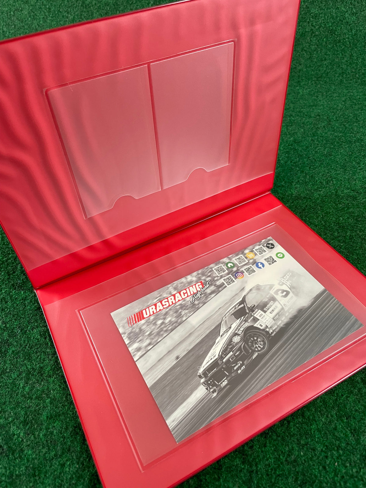 URAS - Autographed Car Document Case Book & Card