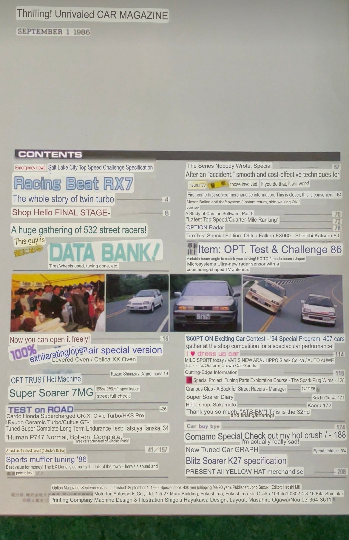 Option Magazine - September 1986