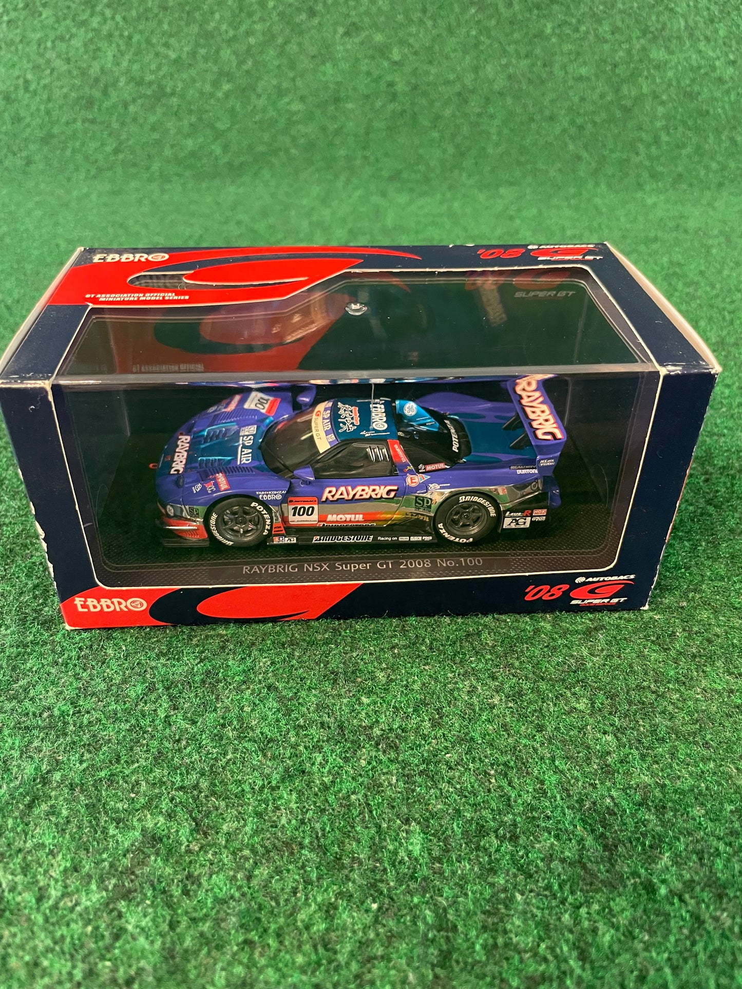 EBBRO - SuperGT 2008 Raybrig Honda NSX GT500 1/43 Scale Diecast