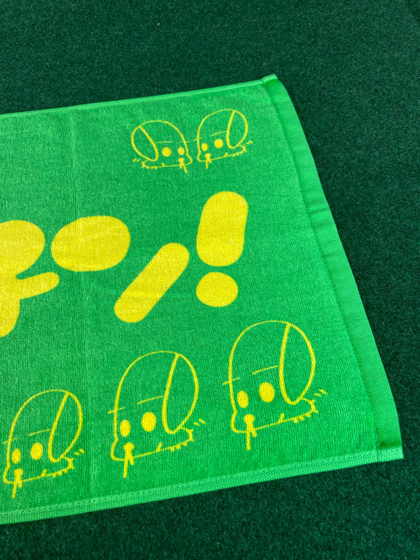 URAS Autographed Green & Yellow Towel