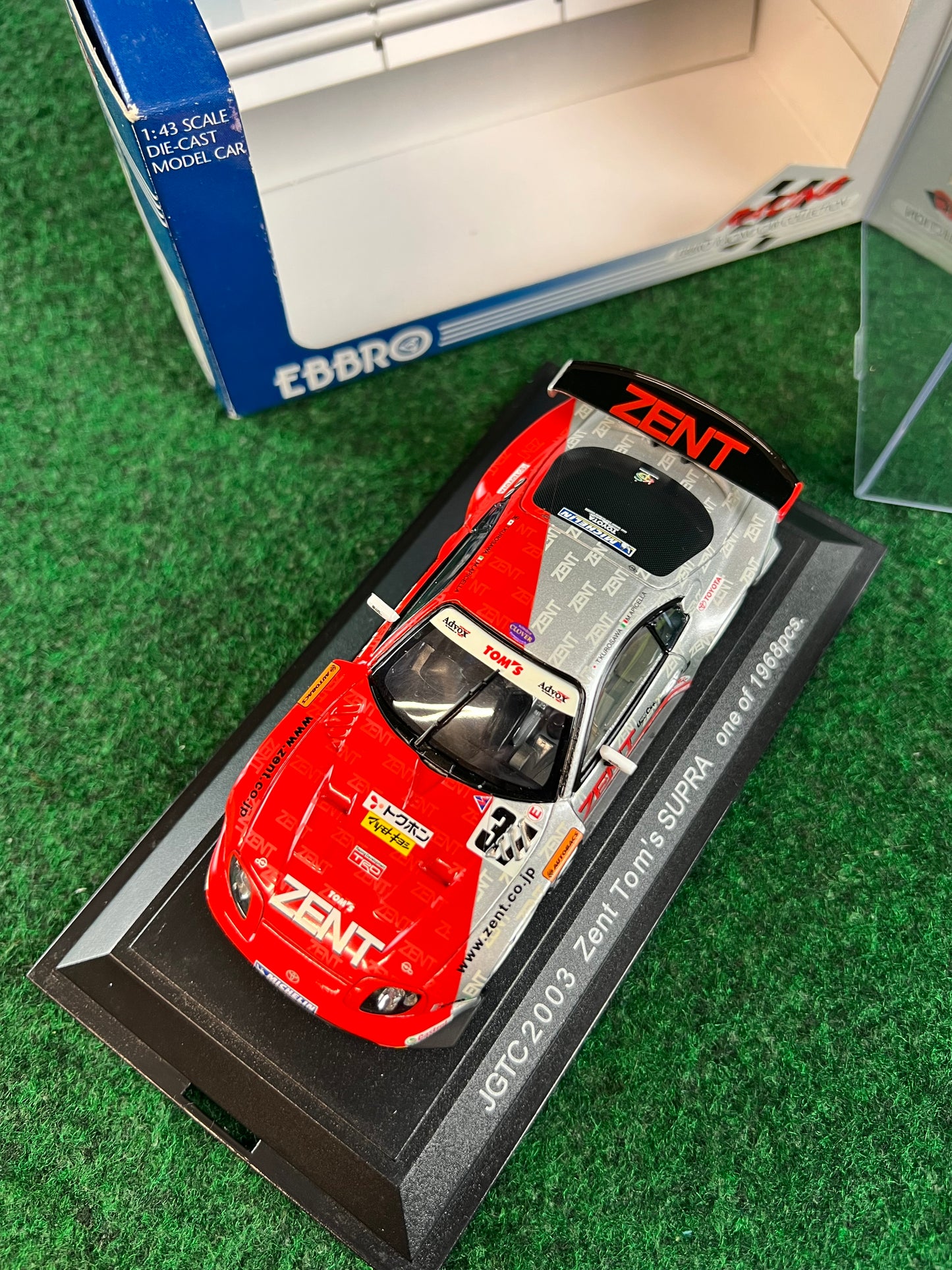 EBBRO - 2003 Zent Tom's Toyota Supra 1/43 Scale Diecast
