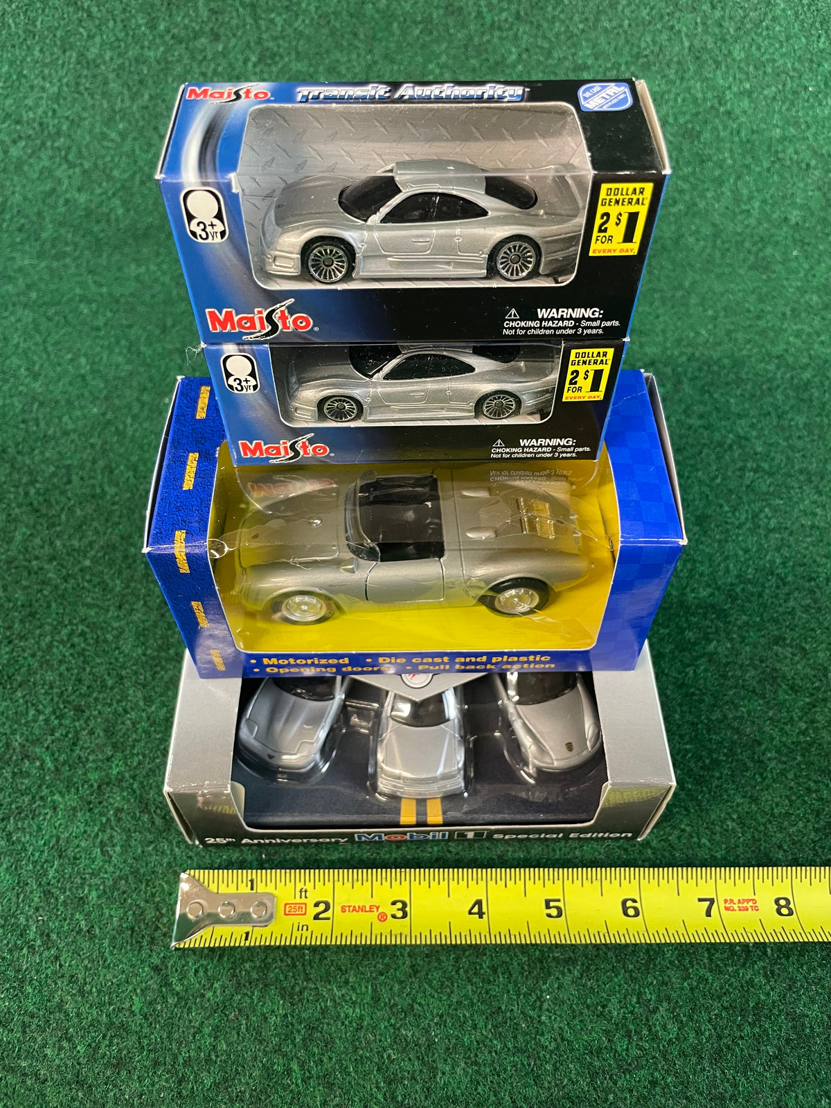 Porsche & Mercedes - Toy Car Diecast Set