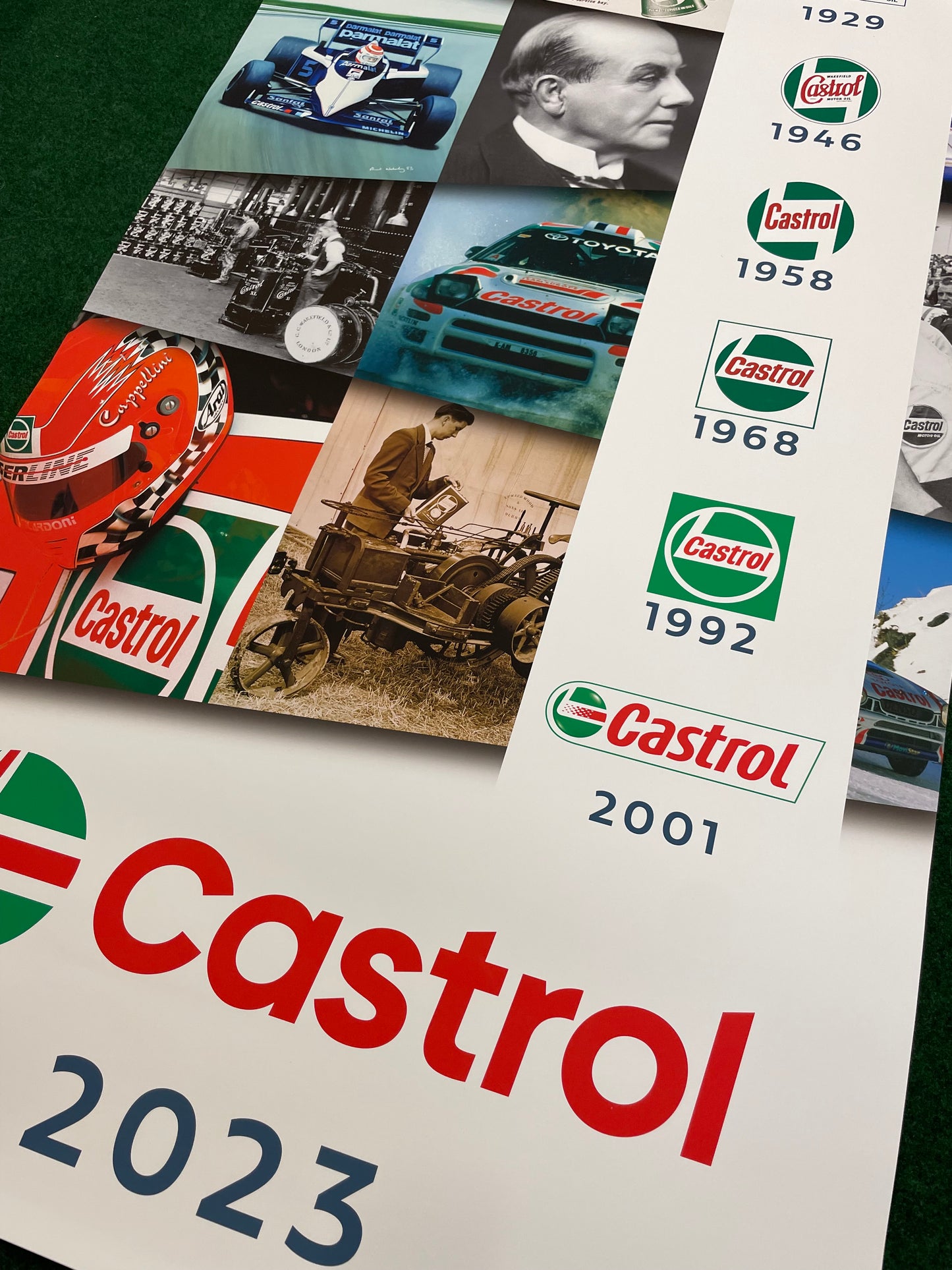 CASTROL Oil - 2023 100 year Company Logo History Timeline Trade Show Display Banner