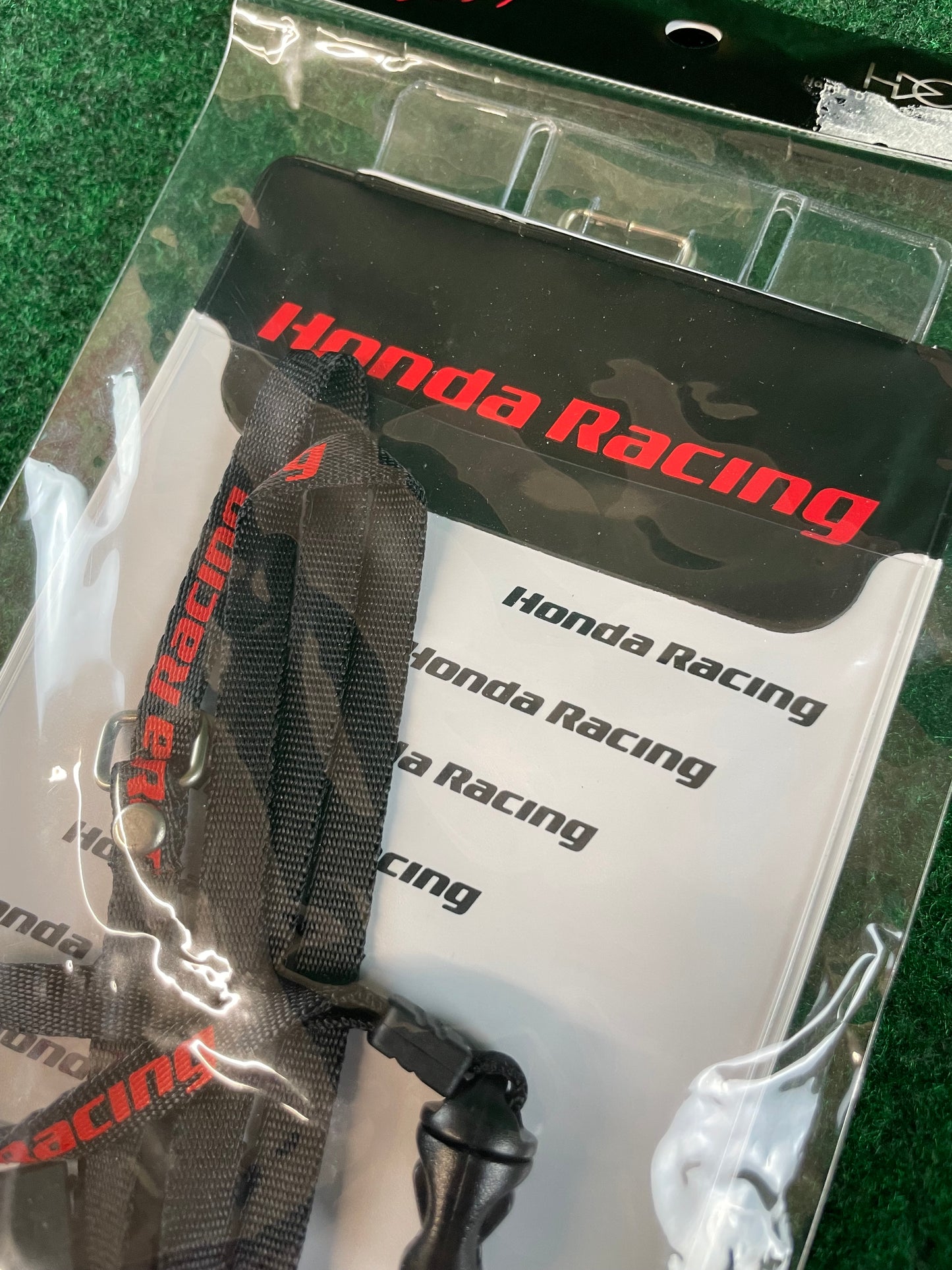 Honda Racing - Black/Red Neck Strap and Pass Holder