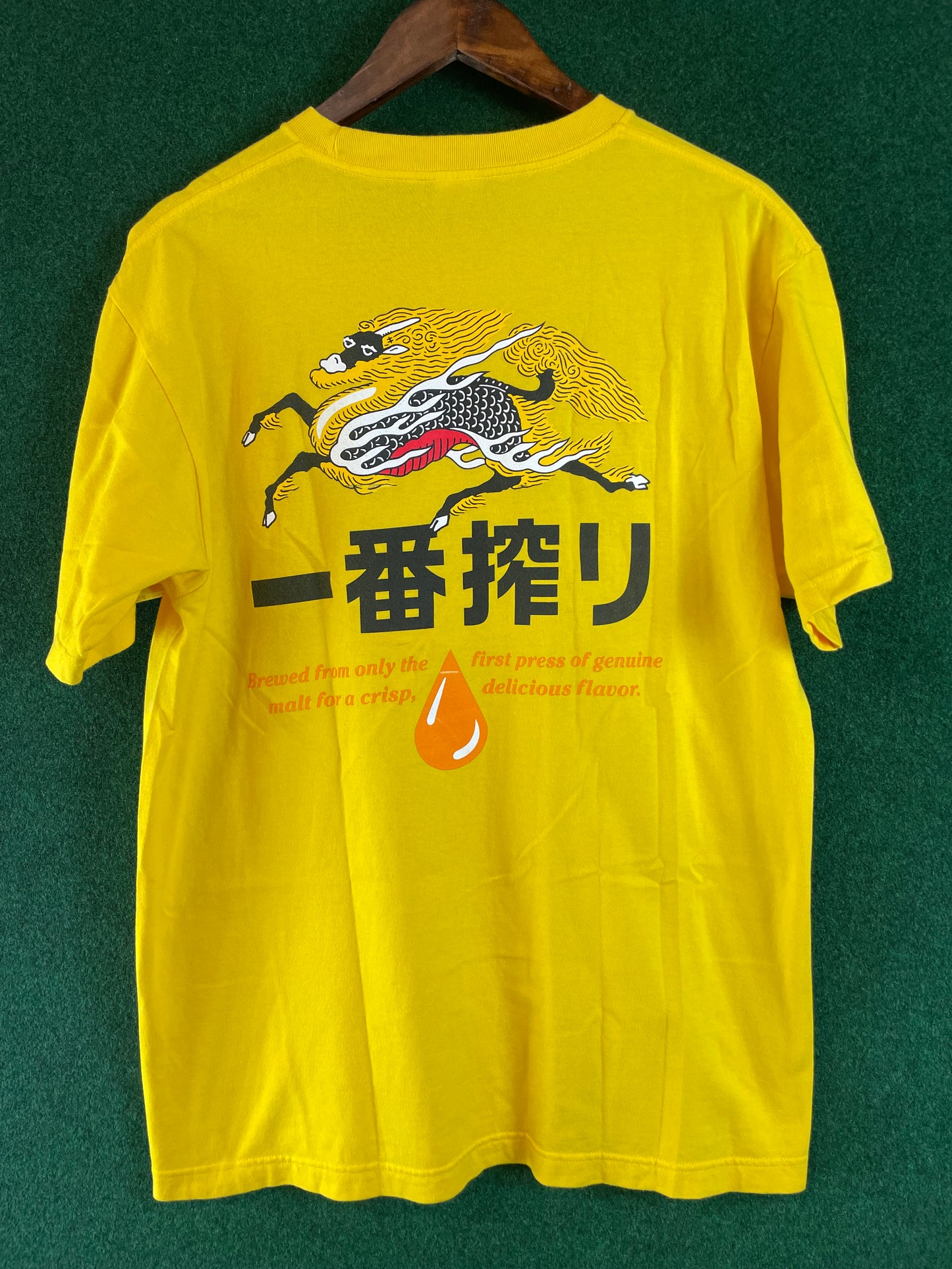 Kirin Ichiban Beer Promotional Yellow T-Shirt