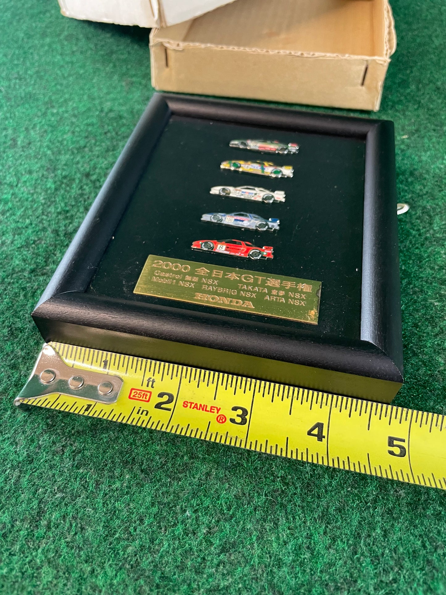 2000 JGTC Commemorative Honda NSX Racecars Framed Pin and Plaque Collection