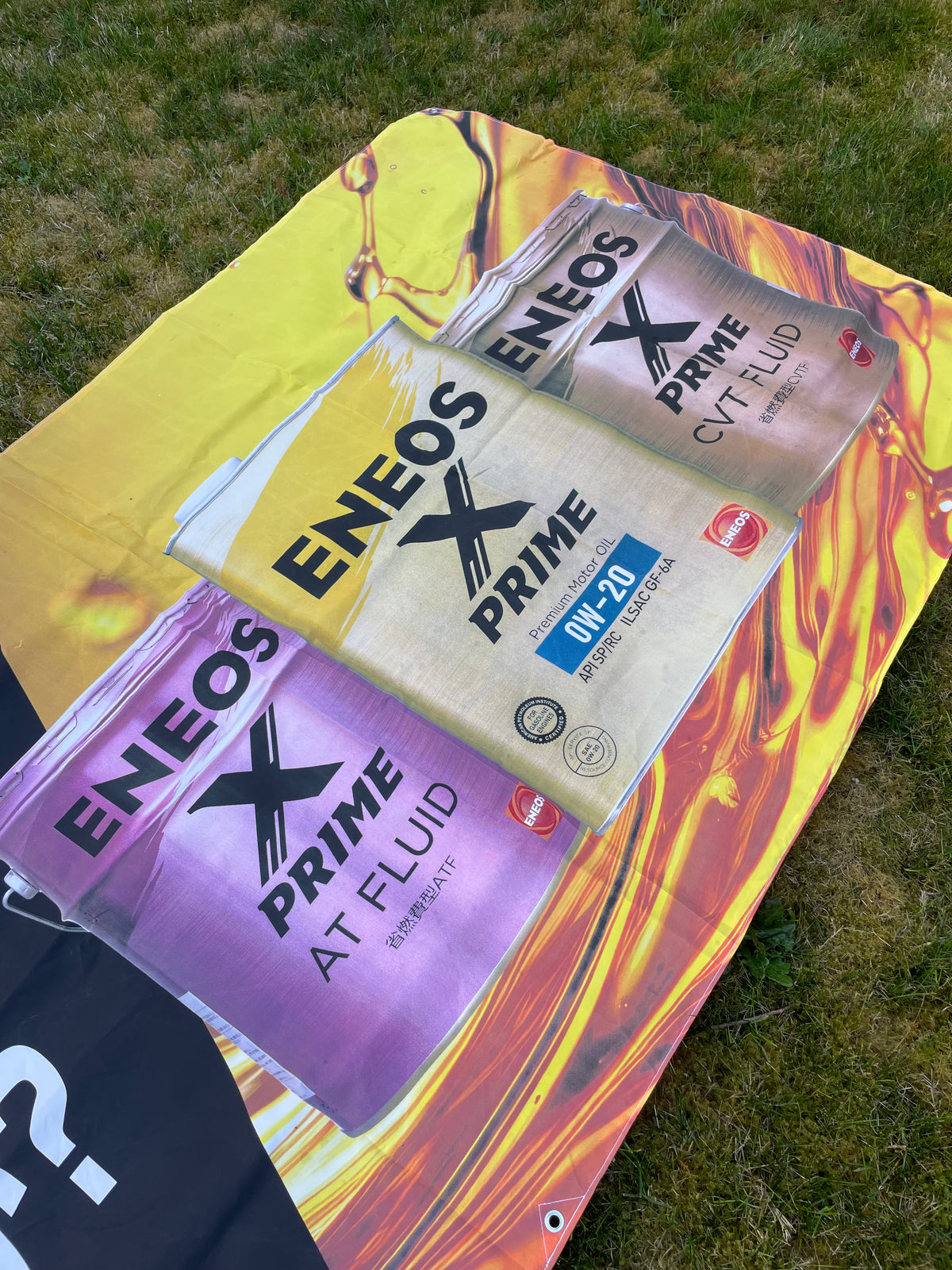 ENEOS X Prime Oil Large Japanese Retail Shop Advertising Banner