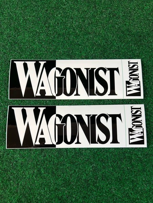 Wagonist - Black and White Font Sticker Set