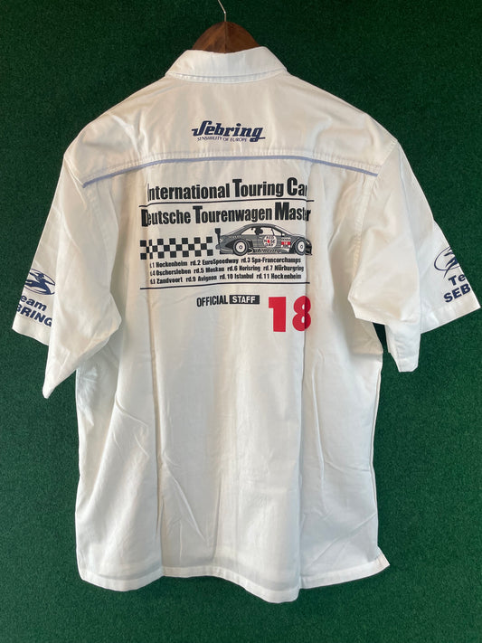 RAYS WHEELS - Team Sebring Racing Team  Button down Short Sleeve Pit Shirt