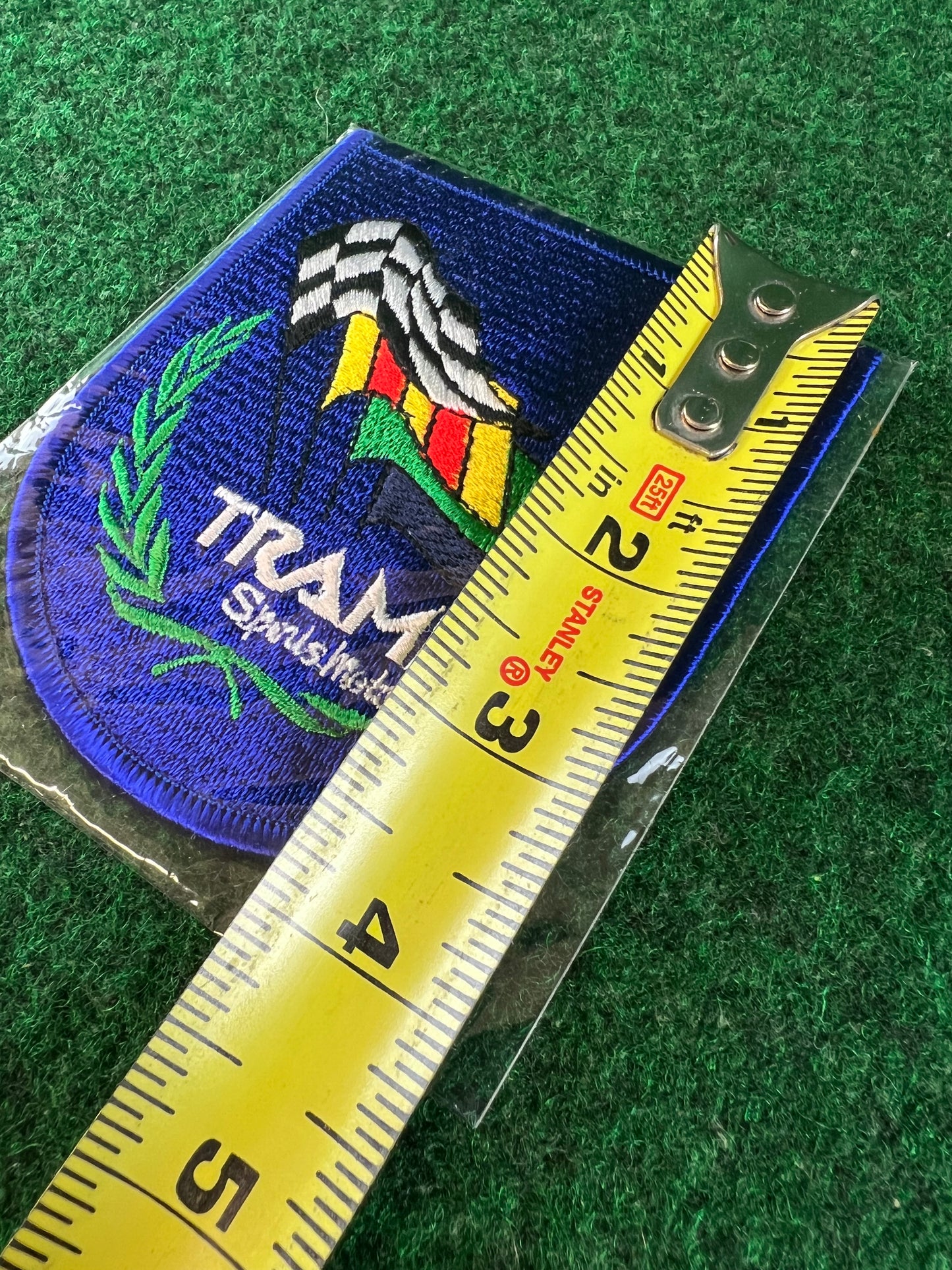 TRAMPIO Sports Motoring Vintage Logo Patch (Blue/Green/White)