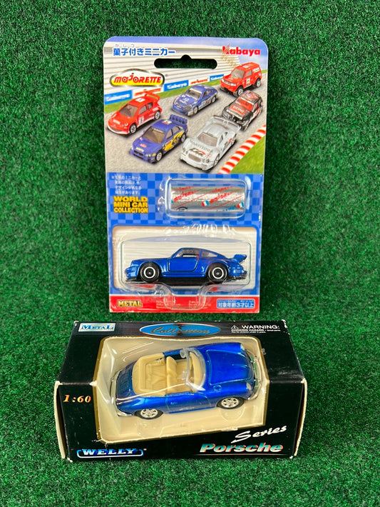majorette & Welly - Porsche 911 Turbo & 356 Toy Car Set