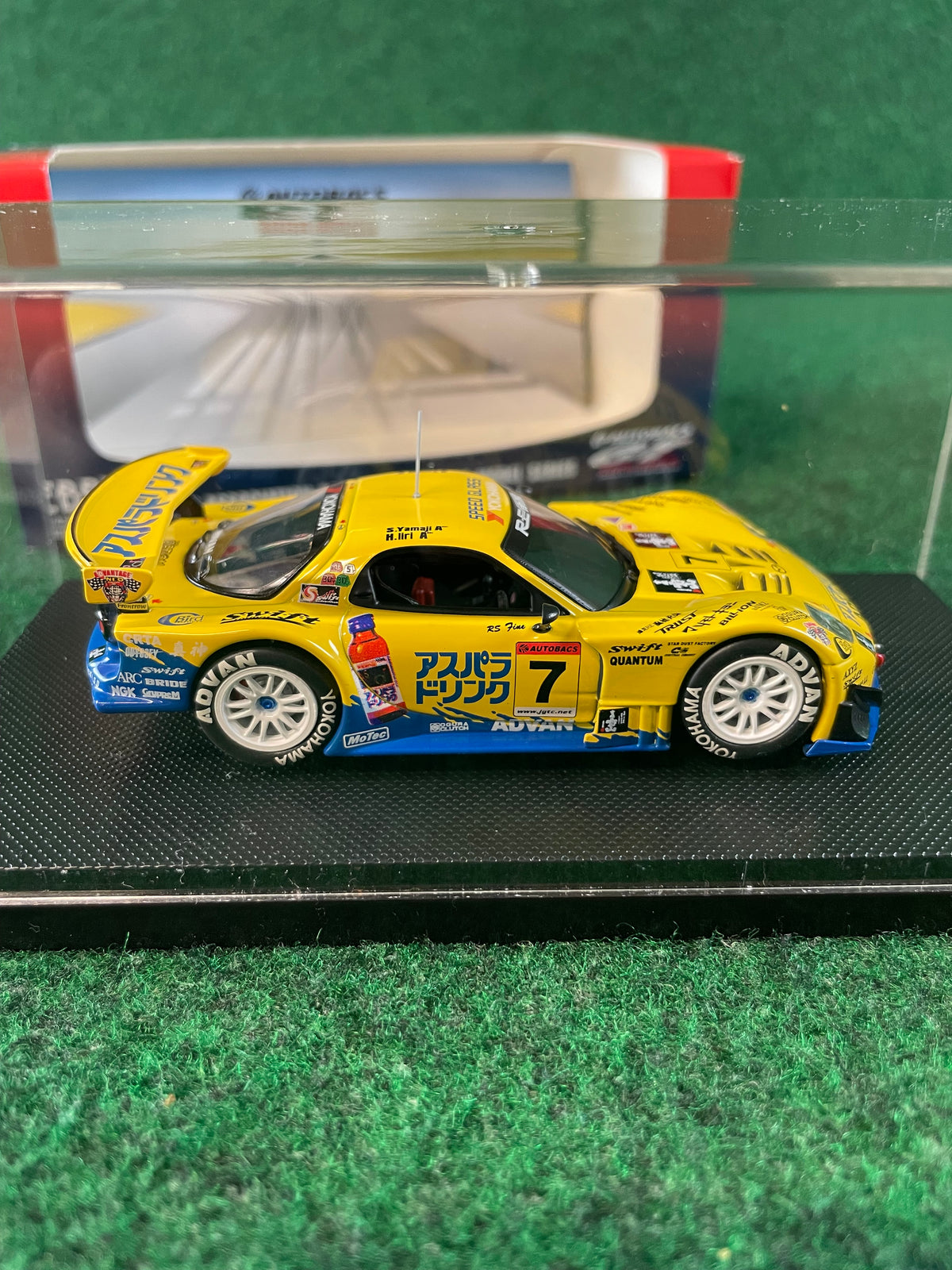 EBBRO JGTC 2004 RE Amemiya Aspara Drink Mazda RX7 1/43 Scale Diecast