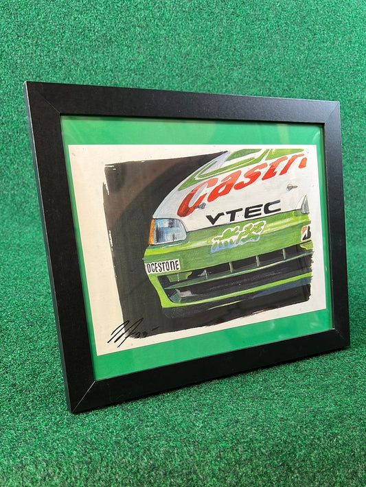 JTCC Castrol Honda Civic Ferio Racecar Front View Framed Print