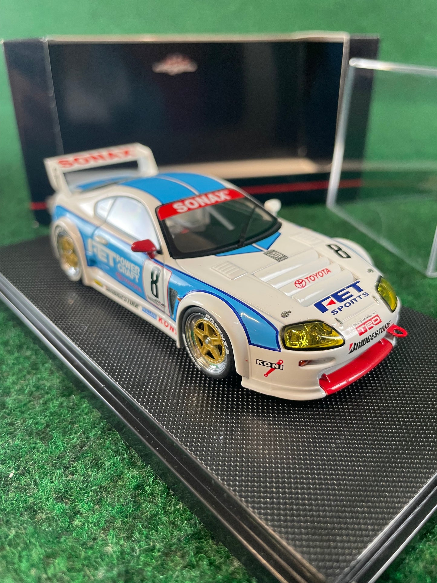 EBBRO - 1995 JGTC FET Sonax Toyota Supra 1/43 Scale Diecast