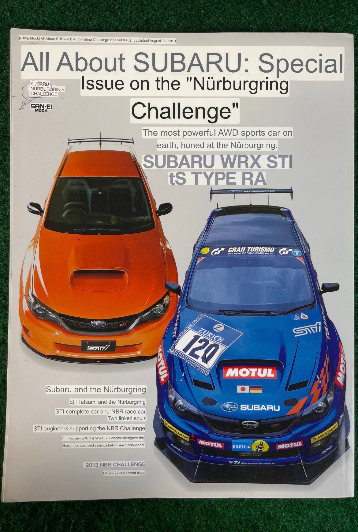 SAN-EI Mook - All About SUBARU: Special Issue on the "Nürburgring Challenge" Magazine