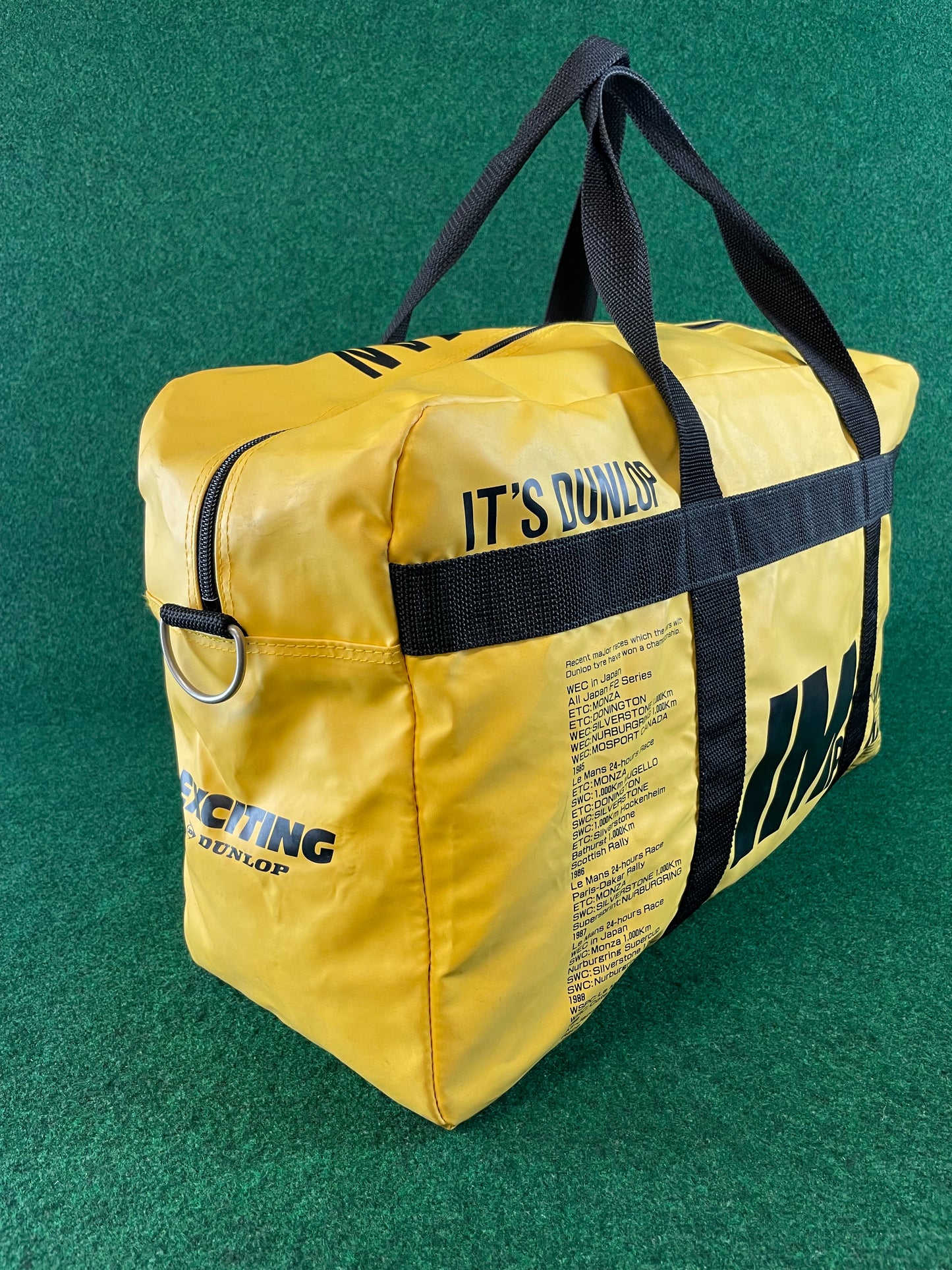 DUNLOP - Vintage Yellow Duffel Travel Bag