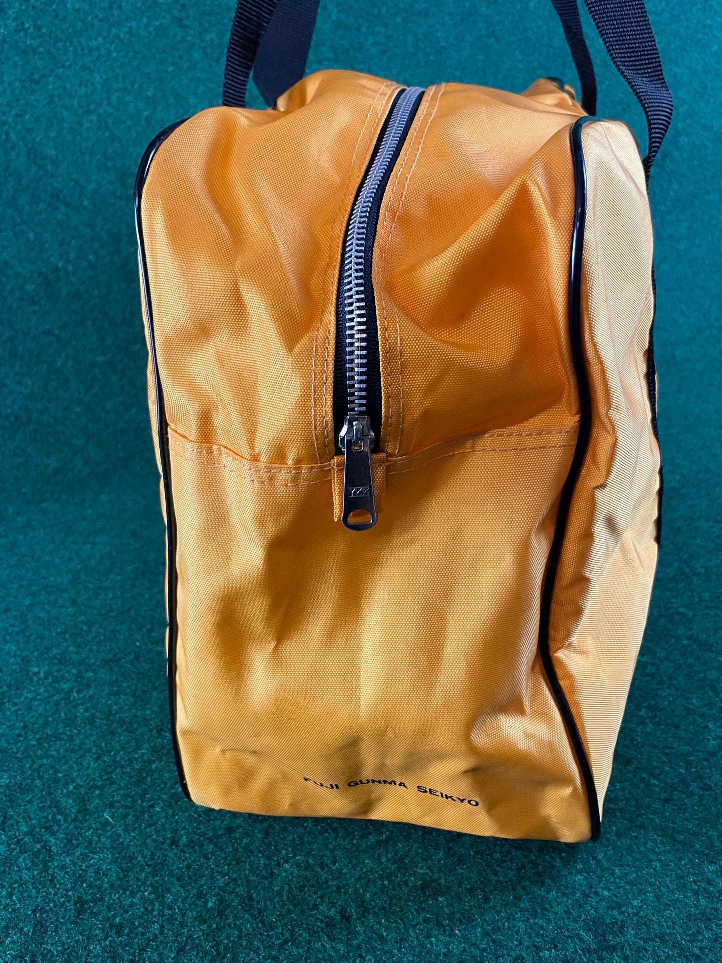 SUBARU - Vintage Original Fuji Gunma Seikyo Japanese Dealership Yellow Duffle Travel Bag