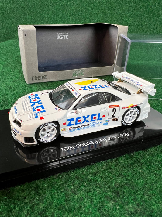 EBBRO Legend of JGTC - 1998 ZEXEL Nissan Skyline R33 GTR 1/43 Scale Diecast