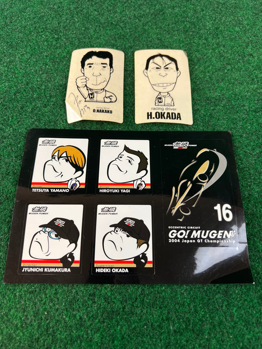 Mugen & Honda Racing JGTC NSX Drivers Sticker Set