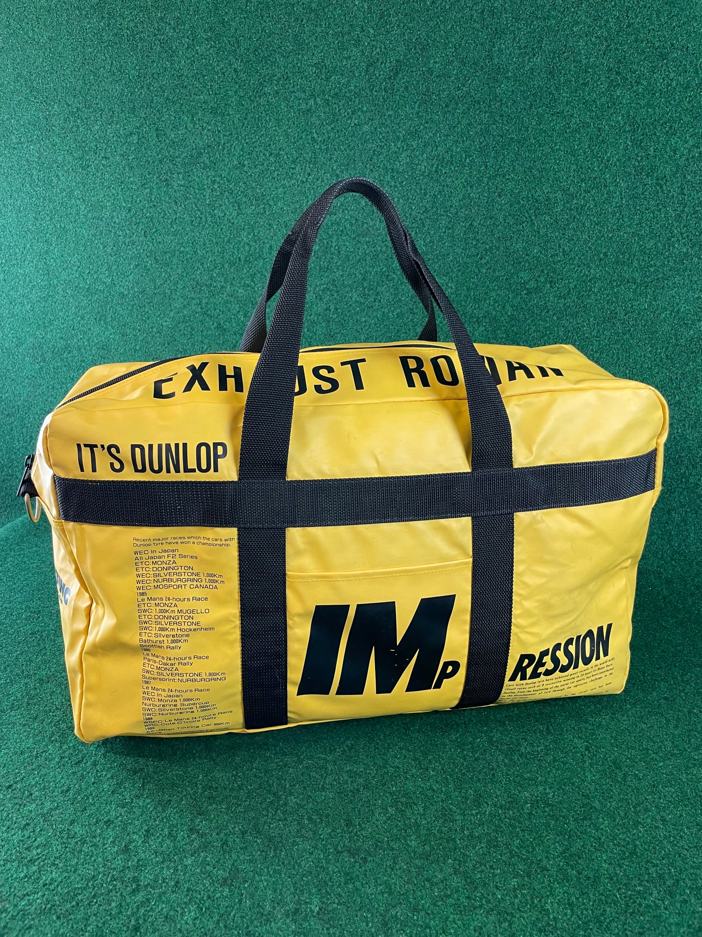 DUNLOP - Vintage Yellow Duffel Travel Bag