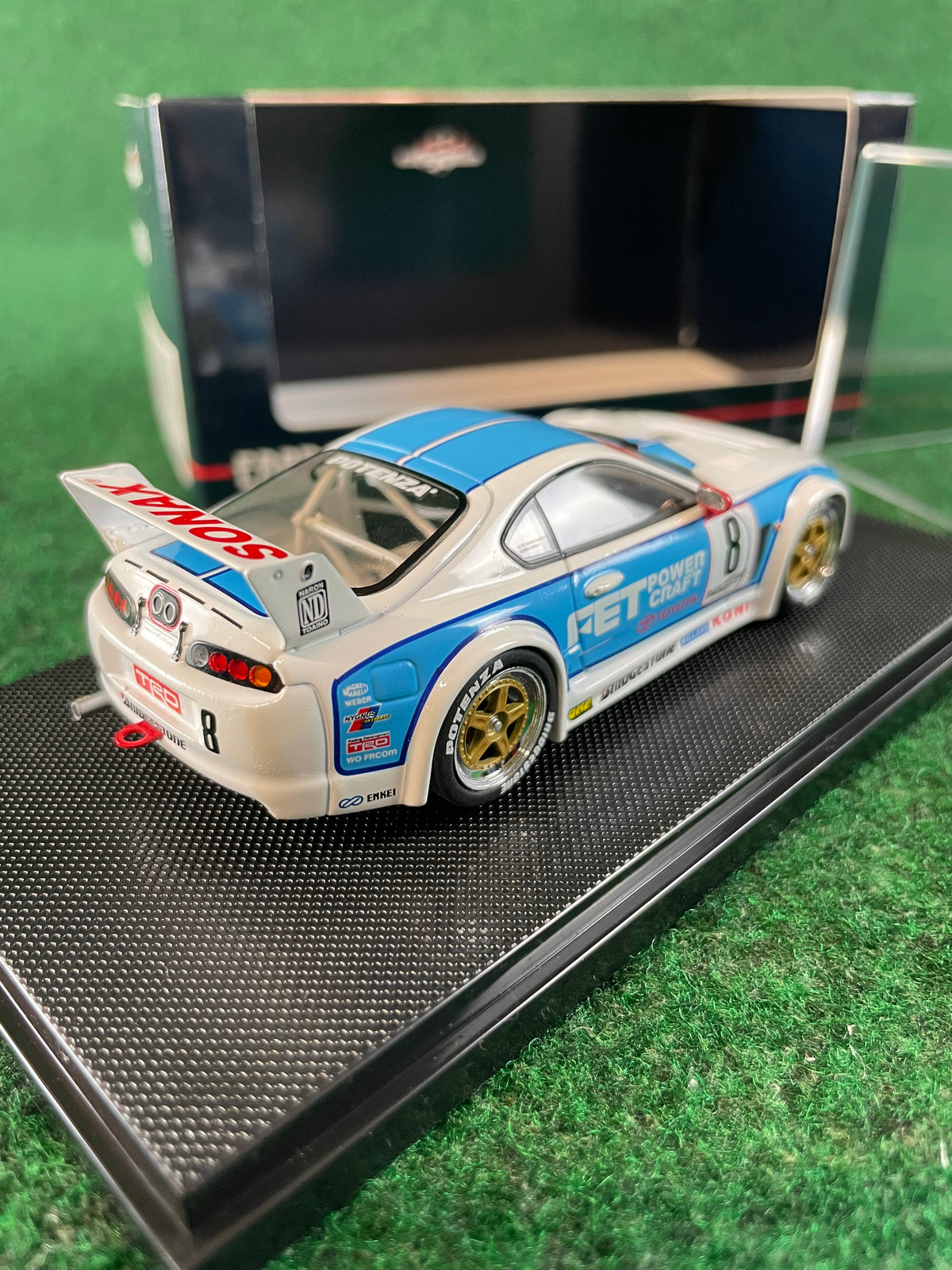 EBBRO - 1995 JGTC FET Sonax Toyota Supra 1/43 Scale Diecast