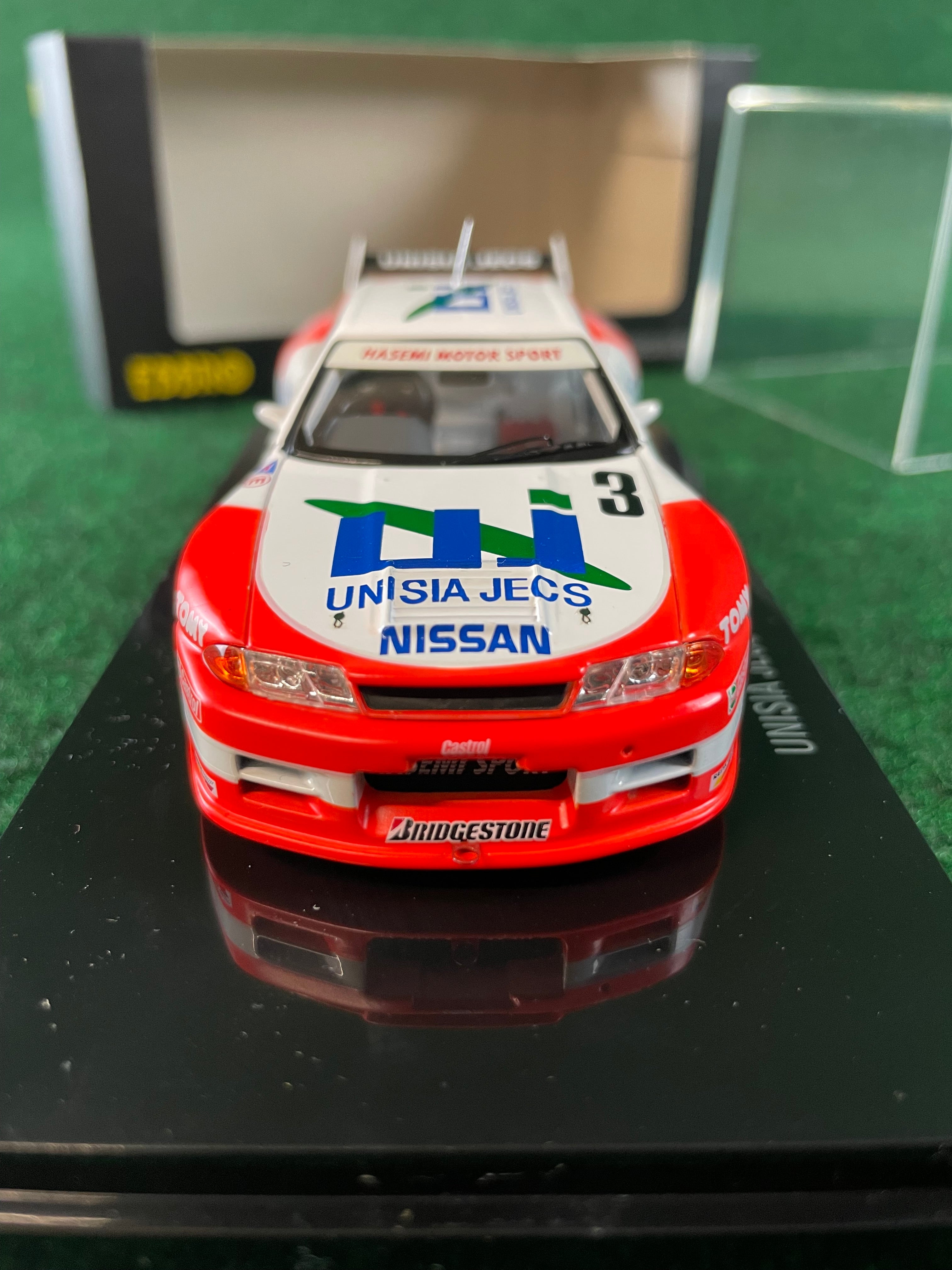 ミニカー EBBRO UNISIA JECS SKYLINE R32 JGTC 1994 EBBRO Legends of JGTC - 1994 Unisia JECS Nissan Skyline R32 GTR 1