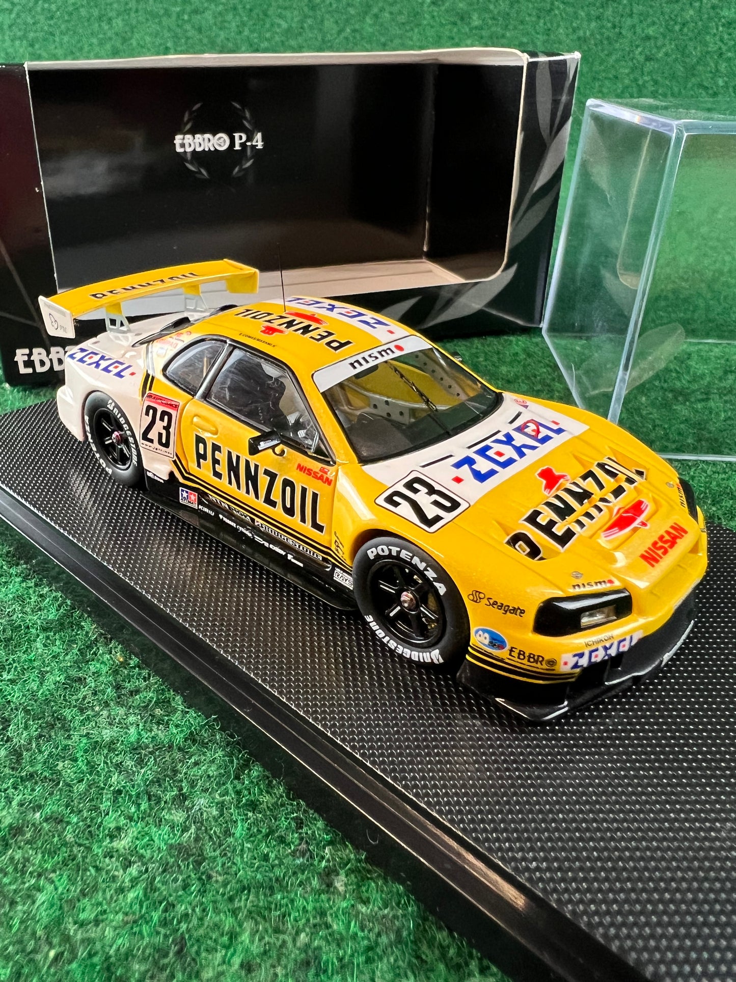 EBBRO P-4 Nissan Skyline R34 GTR 2001 Pennzoil Zexel 1/43 Scale Diecast