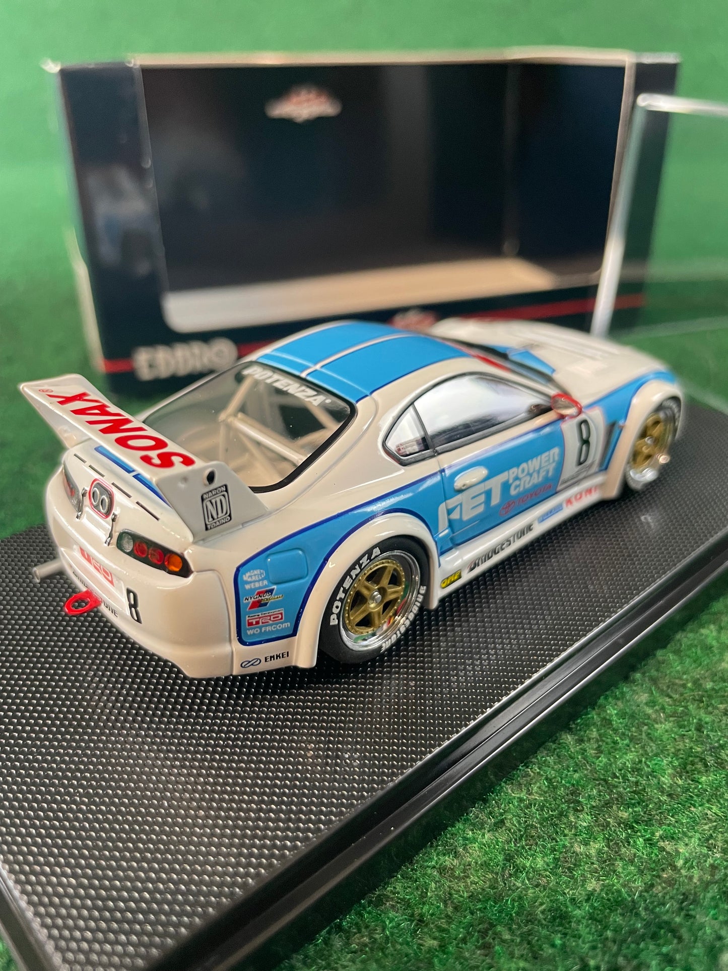 EBBRO - 1995 JGTC FET Sonax Toyota Supra 1/43 Scale Diecast