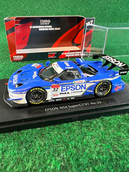 EBBRO - SuperGT 2007 EPSON Honda NSX 1/43 Scale Diecast