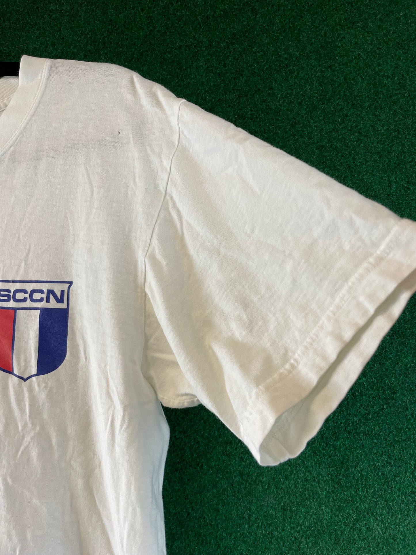 SCCN - Sports Car Club of Nissan Vintage White T-Shirt