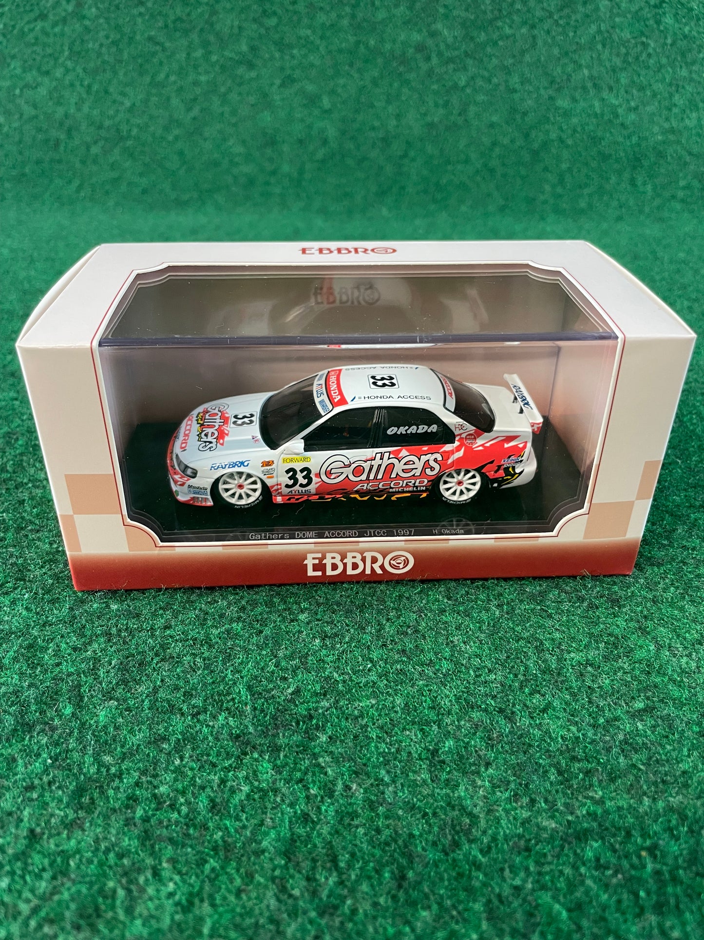 EBBRO - 1997 JTCC Gathers DOME No. 33 Honda Accord 1/43 Scale Diecast