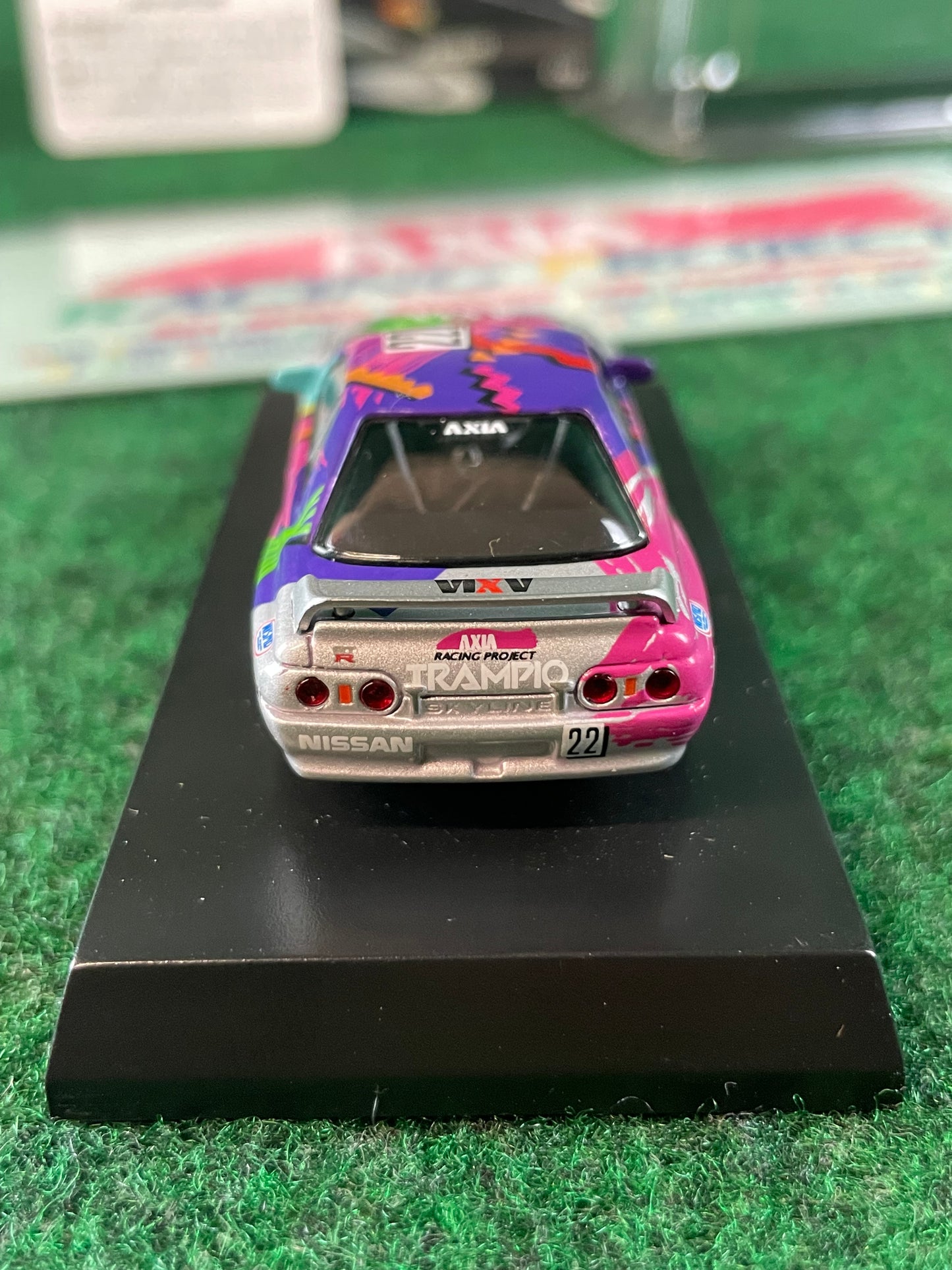 AXIA Group A Nissan Skyline R32 GT-R Vintage Sticker & 1/64 Scale Diecast Set