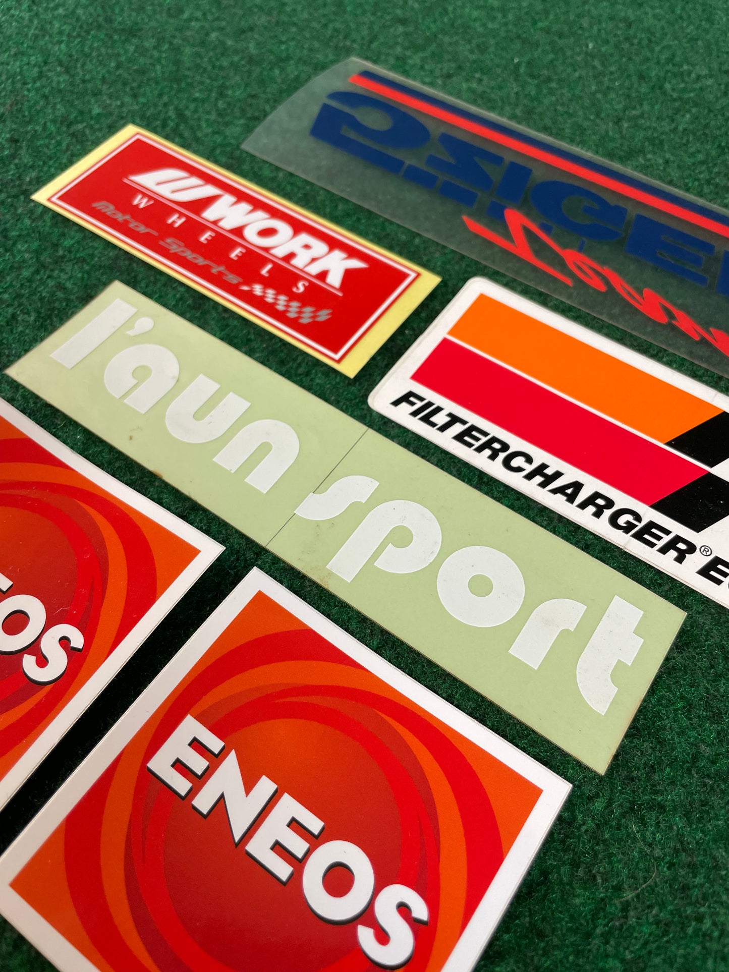 5zigen, Work Wheels, Launsport, ENEOS & K&N Sticker Set