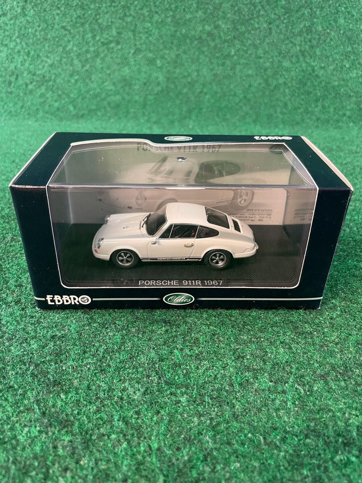 EBBRO Oldies - 1967 Porsche 911R White 1/43 Scale Diecast