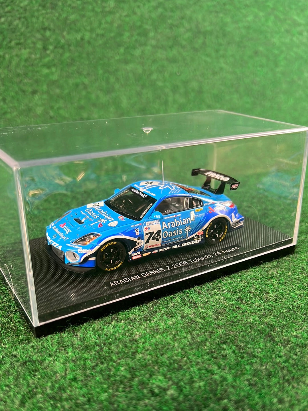 EBBRO Racing Collection: Arabian Oasis Nissan Fairlady Z Z33 - Tokachi 24 Hours Version 1/43 Scale Diecast