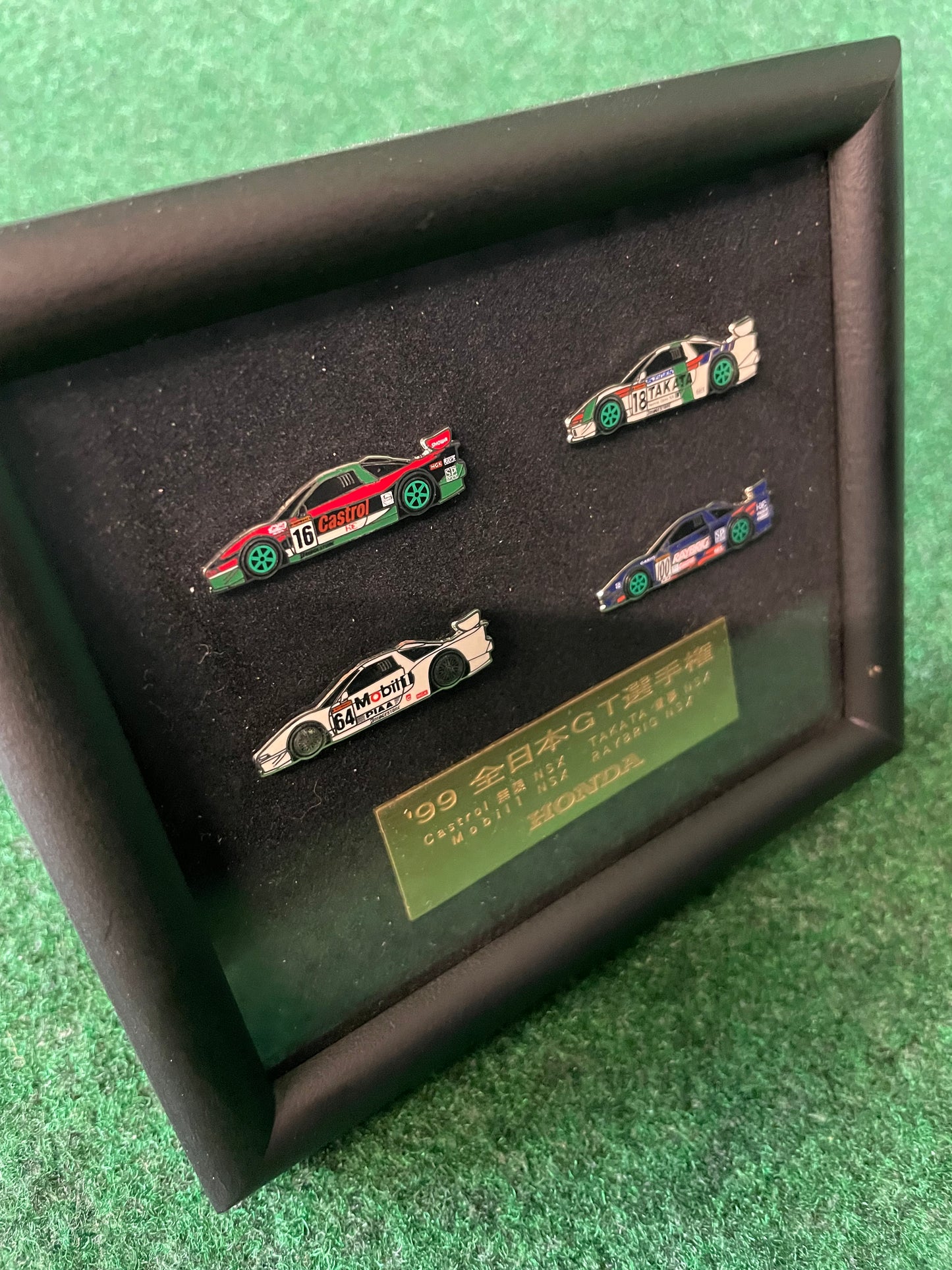 1999 JGTC Honda Commemorative NSX Framed Pin and Plaque Collection