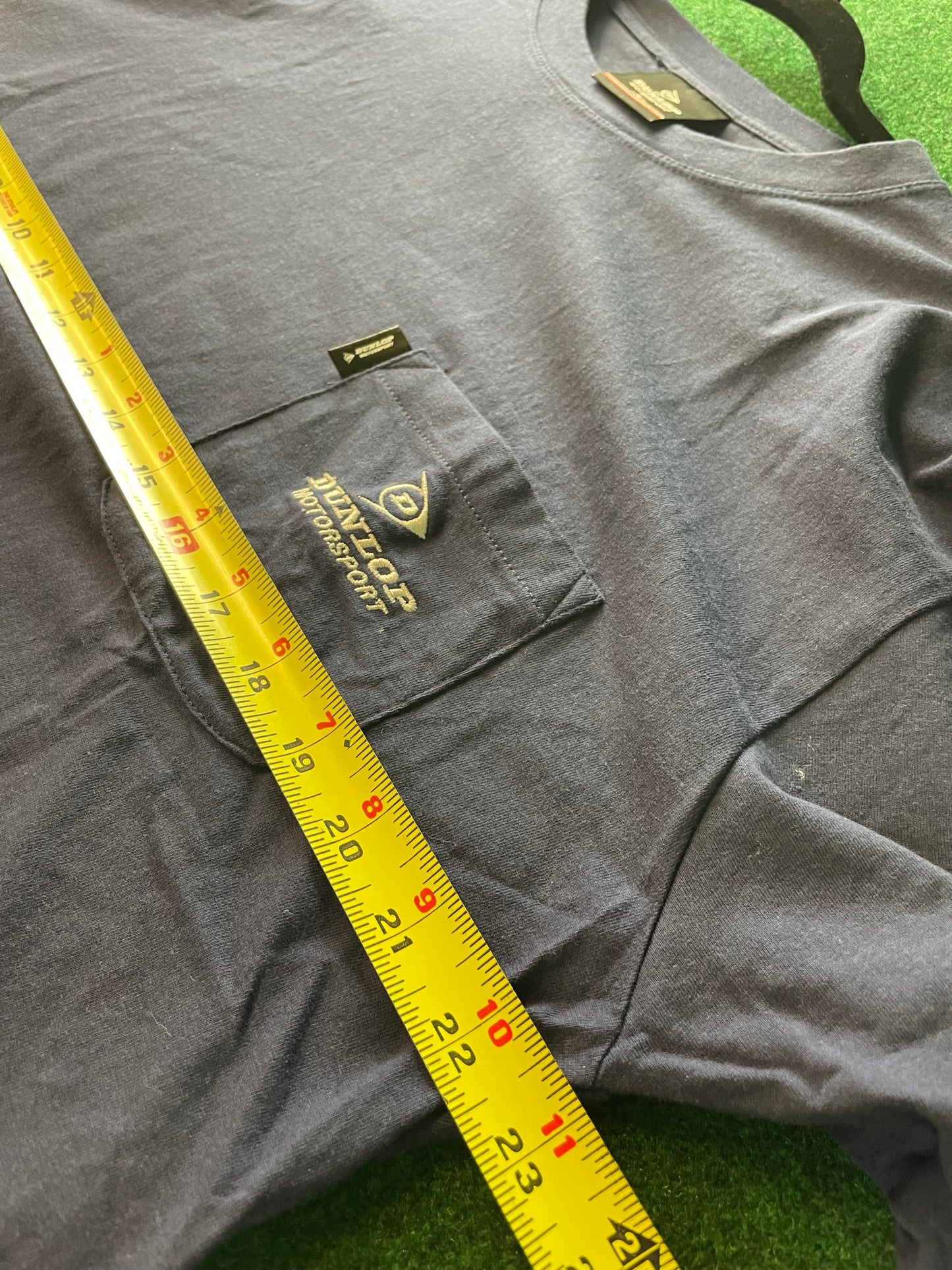 DUNLOP Motorsport - Navy Blue Pocket T-Shirt