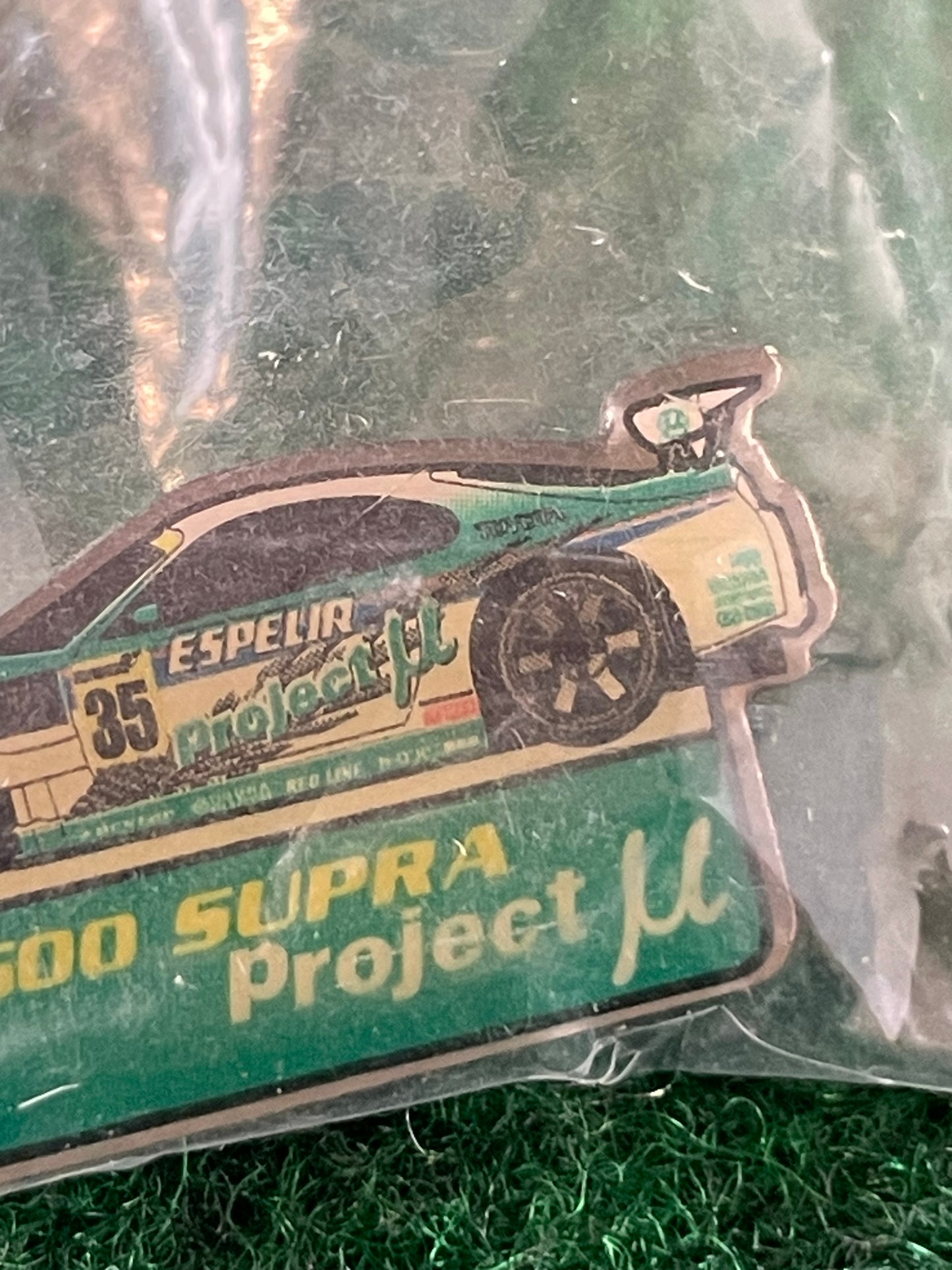 JGTC - Toyota Supra GT500 Project Mu No. 35 Vintage Collectible Pin