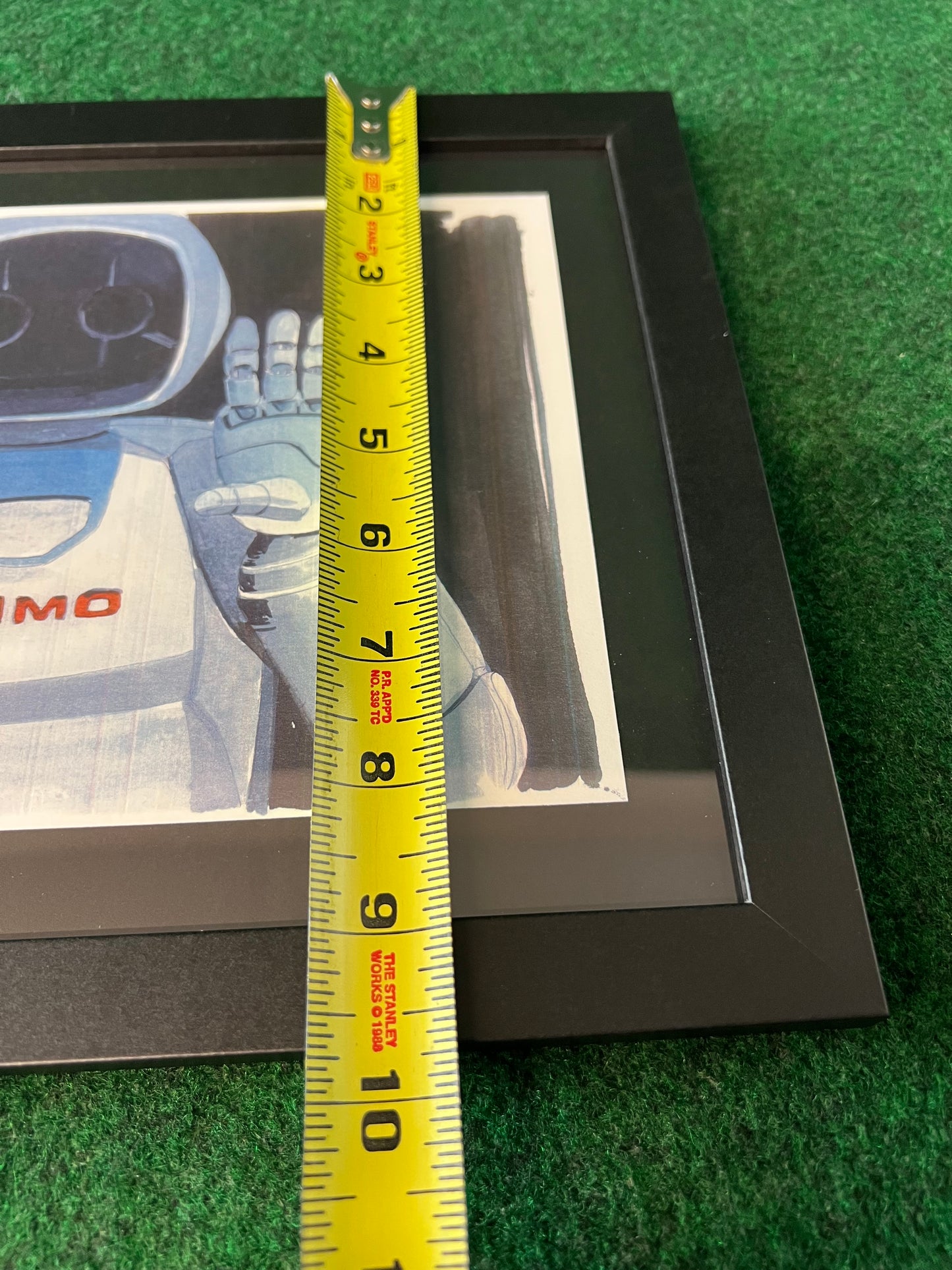 ASIMO Honda Robot Portrait Hand Drawn, Watercolor Painted & Signed Print